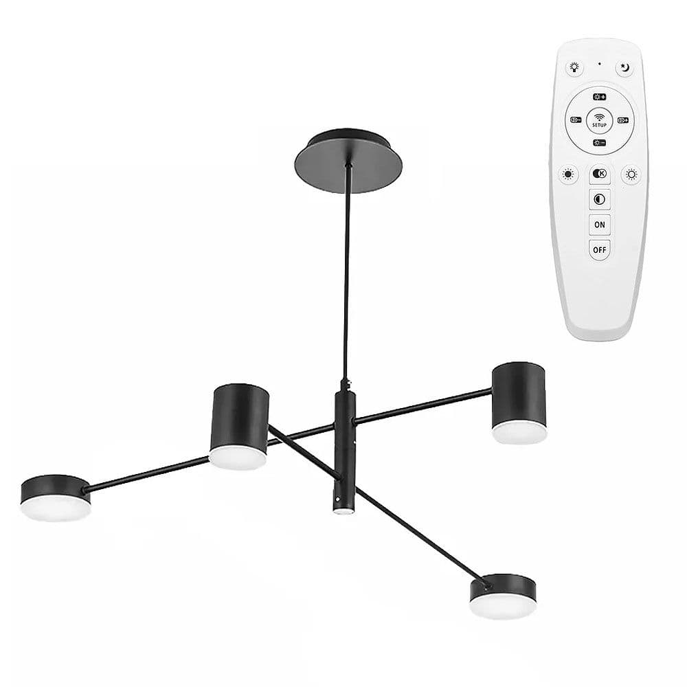 TOOLIGHT riippuva kattovalaisin APP596-4C musta, 76x76x72,5cm