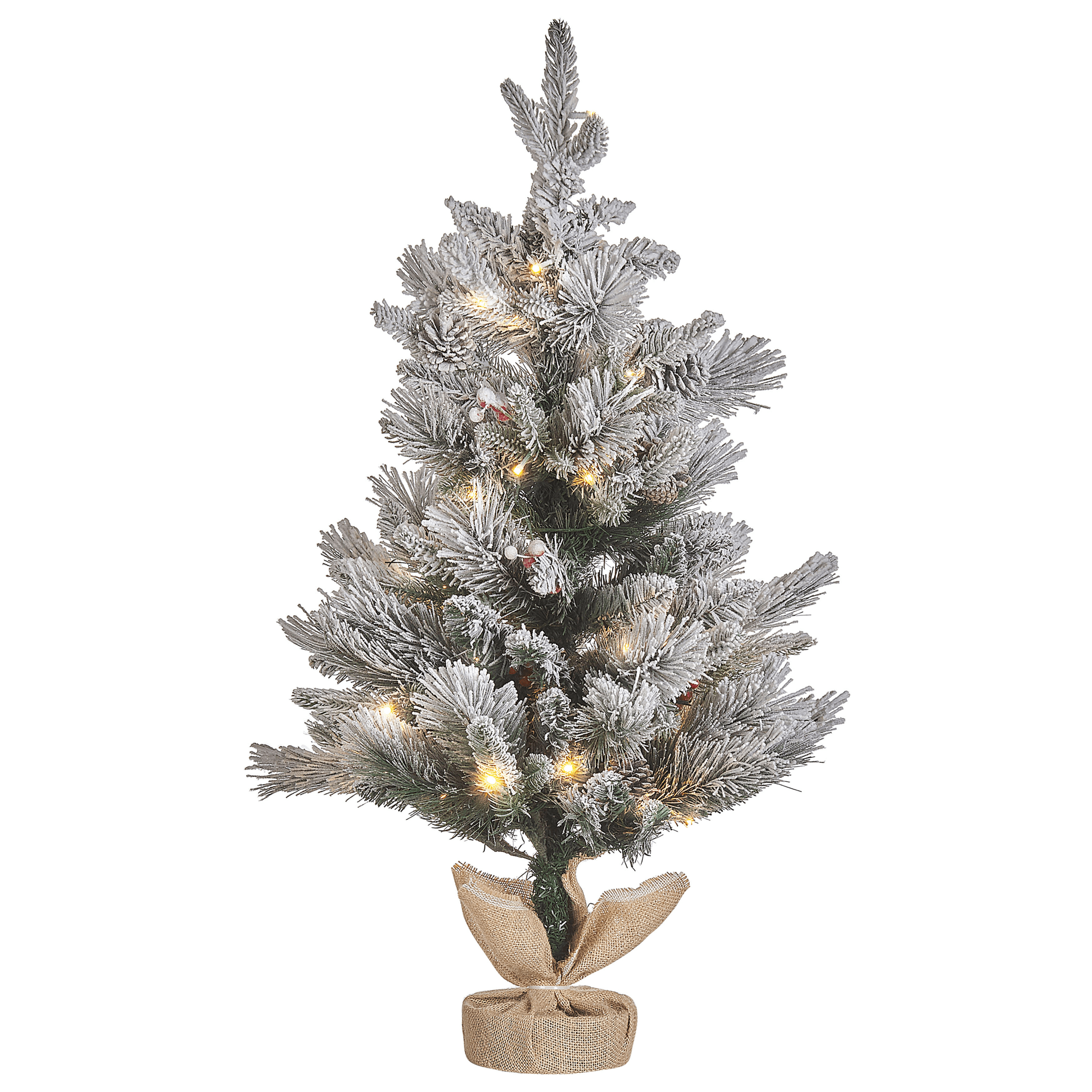 Luminen joulukuusi LED-valo MALIGNE 90 cm Valkoinen