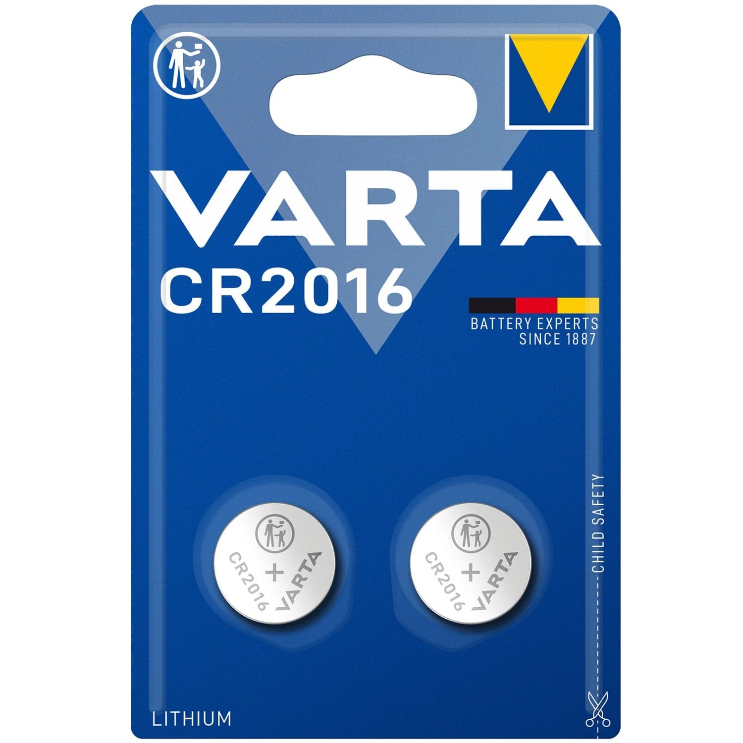 CR2016 3V litium-nappiparisto 2 kpl – Varta