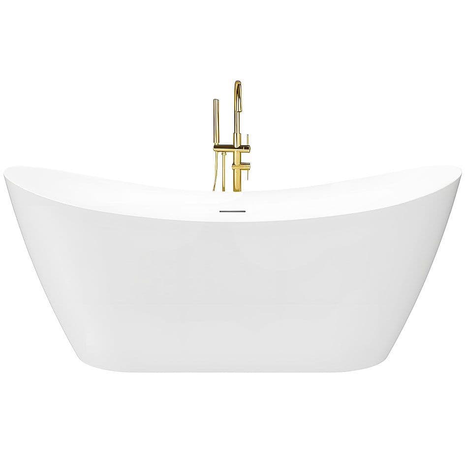 Rea vapaasti seisova amme Ferrano Slim 150 mustalla tulppakannella , 150X73X67CM