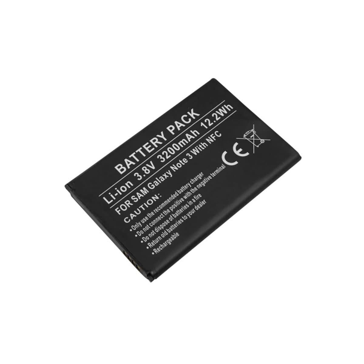 Akku Li-ion 3,8V 3200mAh NFC:llä Samsung Galaxy Note 3 – Avizar