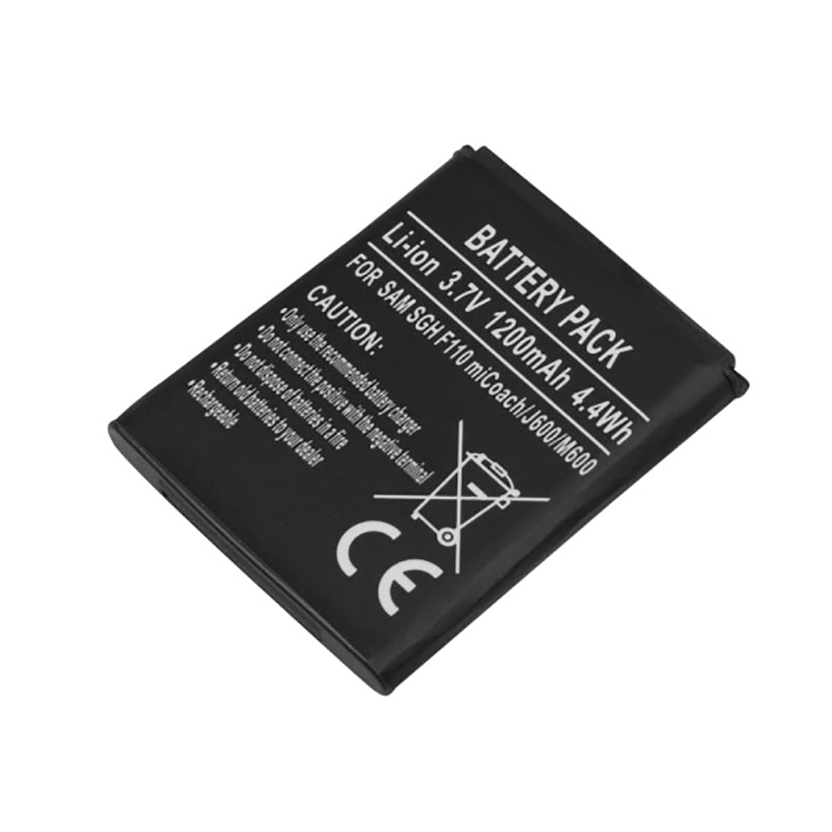 Akku Samsung SGH F110 miCoach J600 M600 Li-ion 3.7V 1200mAh 4.4Wh Luotettava – Avizar