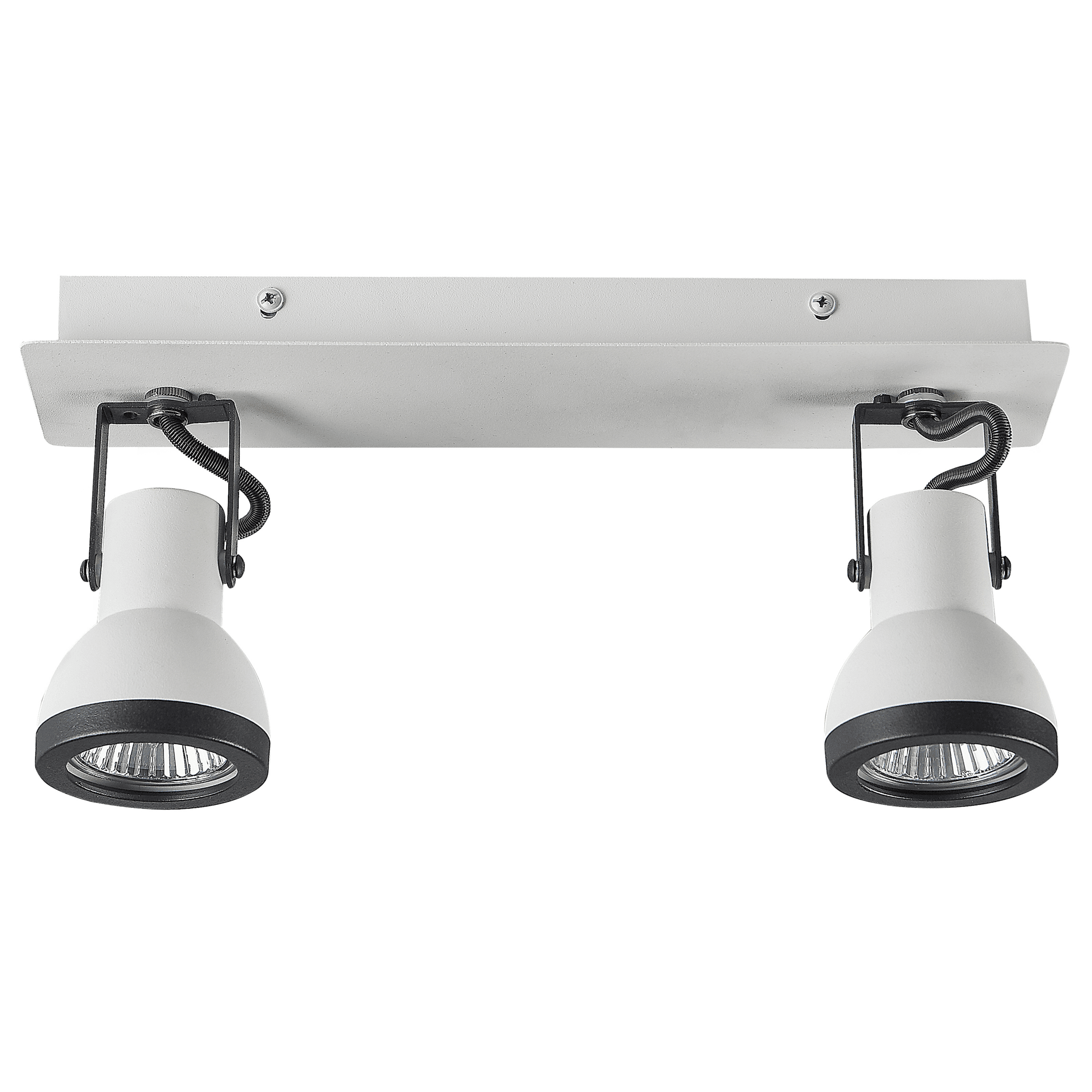 Spottivalaisin 2 polttimoa BARO säädettävä metalli Valkoinen – Beliani