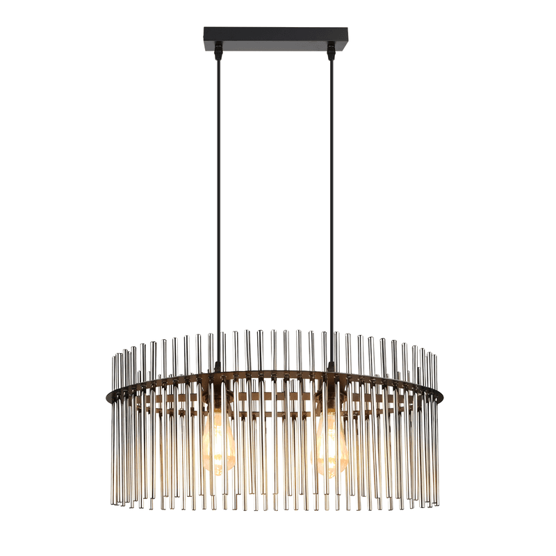 NETTLIFE Ripustusvalaisin ruokapöydälle 1 hehku - musta riippuvalaisin E27 ruokasalin lasilamppu16 cm (ilman valonlähdettä) – Nettlife