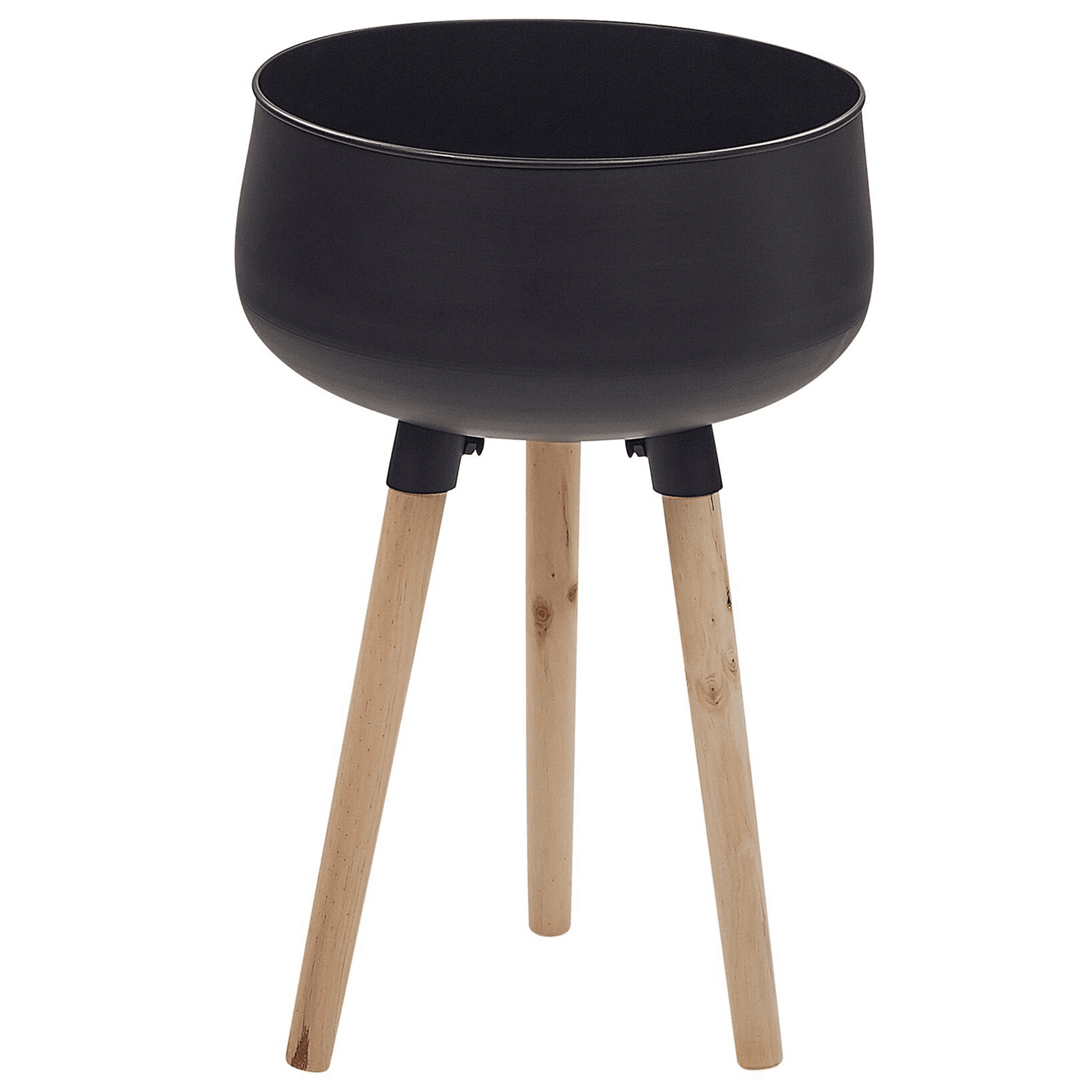 Korotettu kukkaruukku AGROS metalli 35 cm Musta