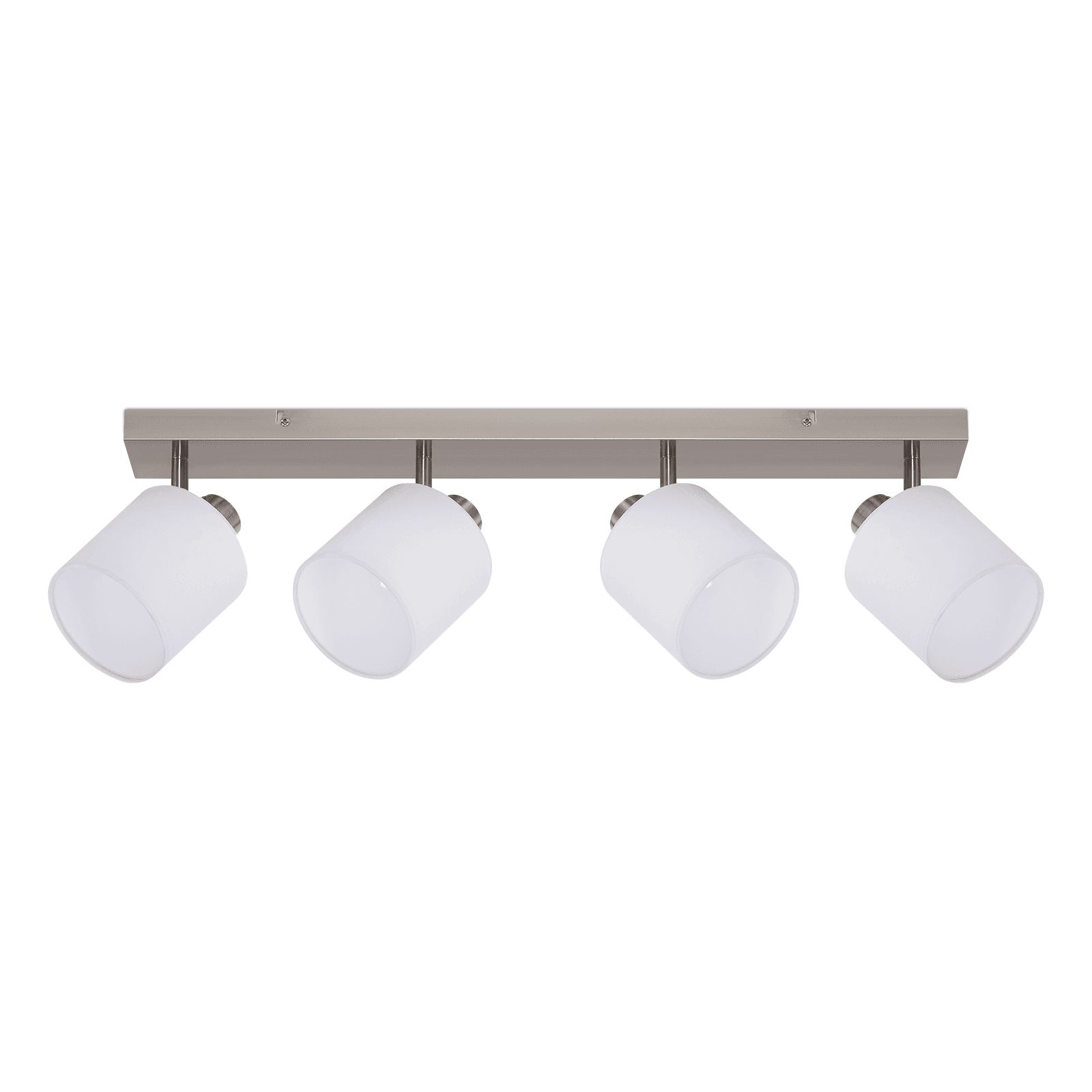 NETTLIFE 4 modernia olohuoneen kattovalaisinta E14 hopeinen 350° kääntyvä MAX.25W kangasnäyttövalaisin makuuhuoneeseen ilman lamppua – Nettlife