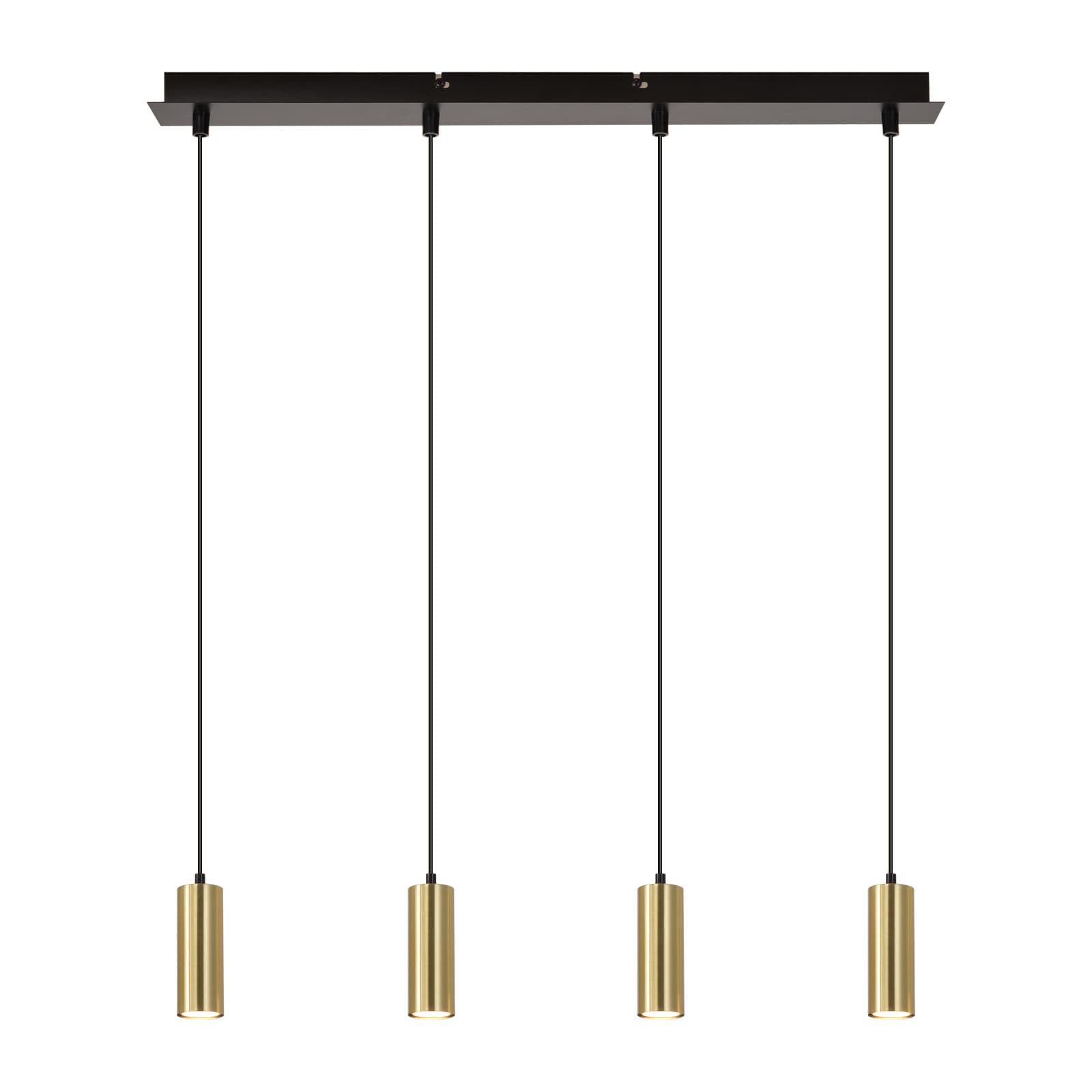 NETTLIFE riippuvalaisin GU10Kulta musta, halkaisija 170 cm metalli, 4 lamppua - moderni – Nettlife