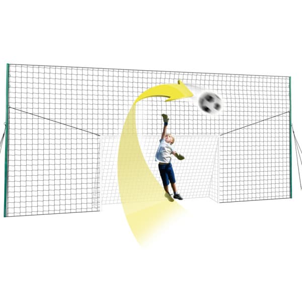 Open Goaaal® 3-in-1 jalkapallomaali, palautusverkko ja takaverkko – Standard, 10 ft korkea, jopa 21 ft leveä, seosteräsrunko – OpenGoaaal