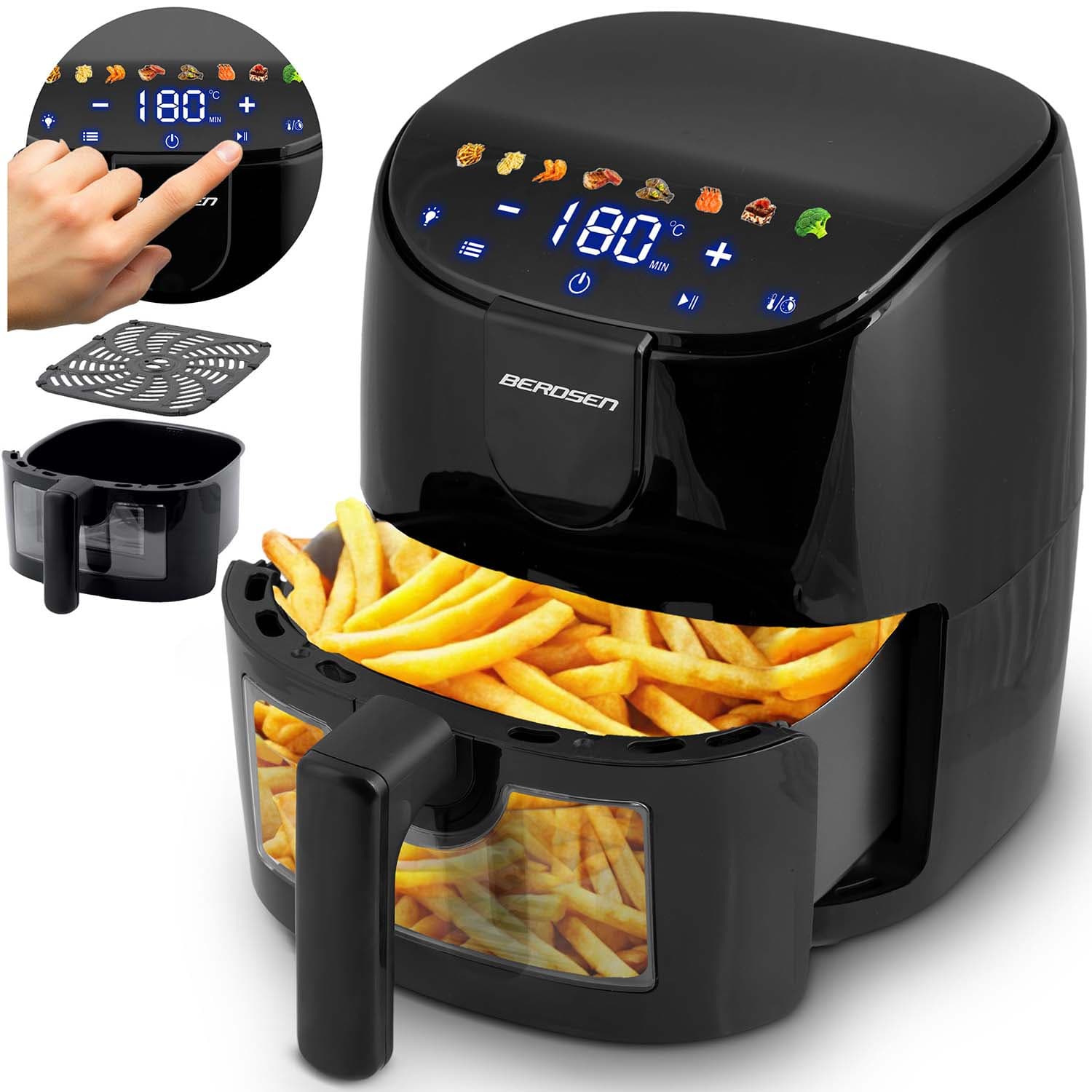 Berdsen BD-658 musta airfryer – Berdsen