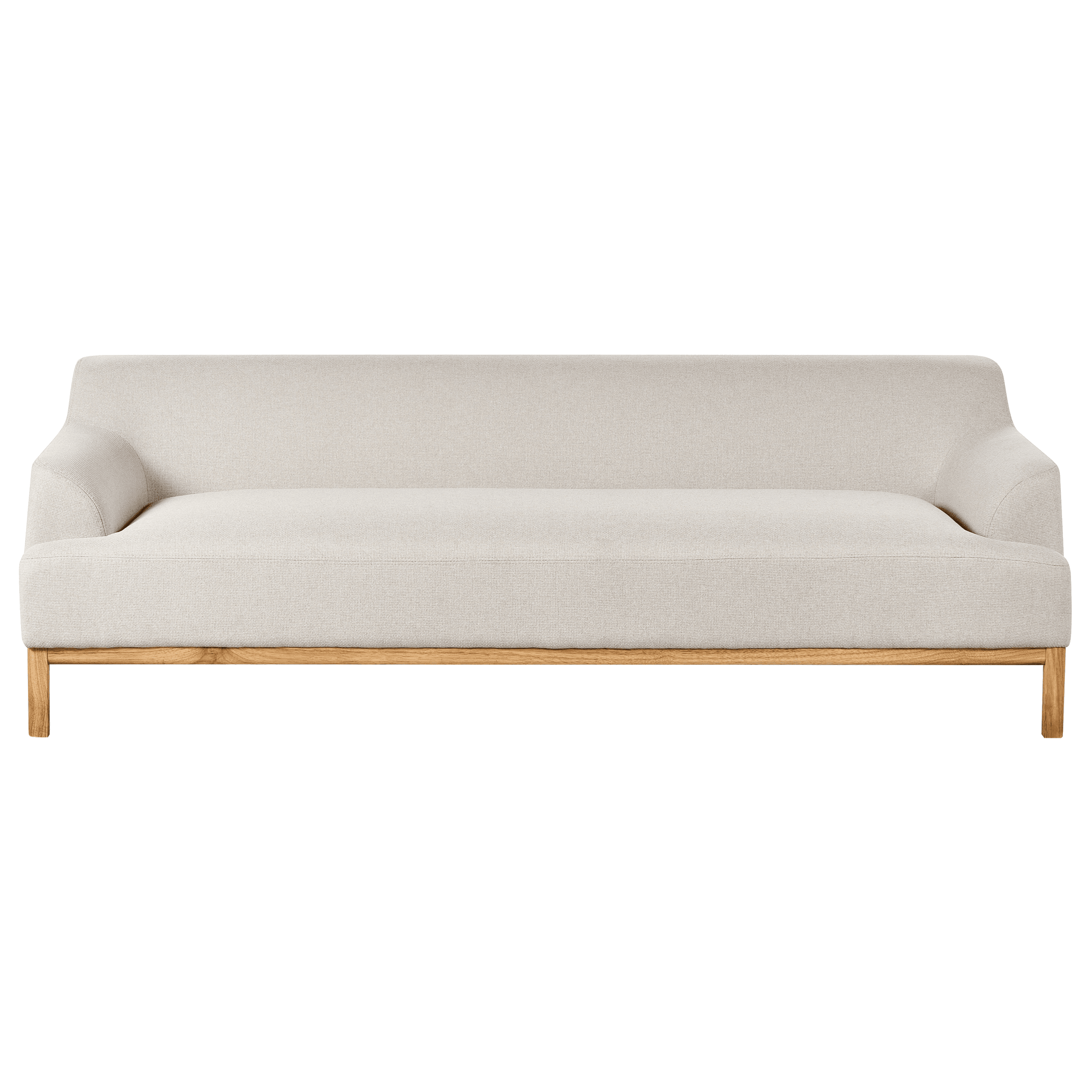 Sohva SOSJO kangas Vaaleanbeige 3-istuttava – Beliani