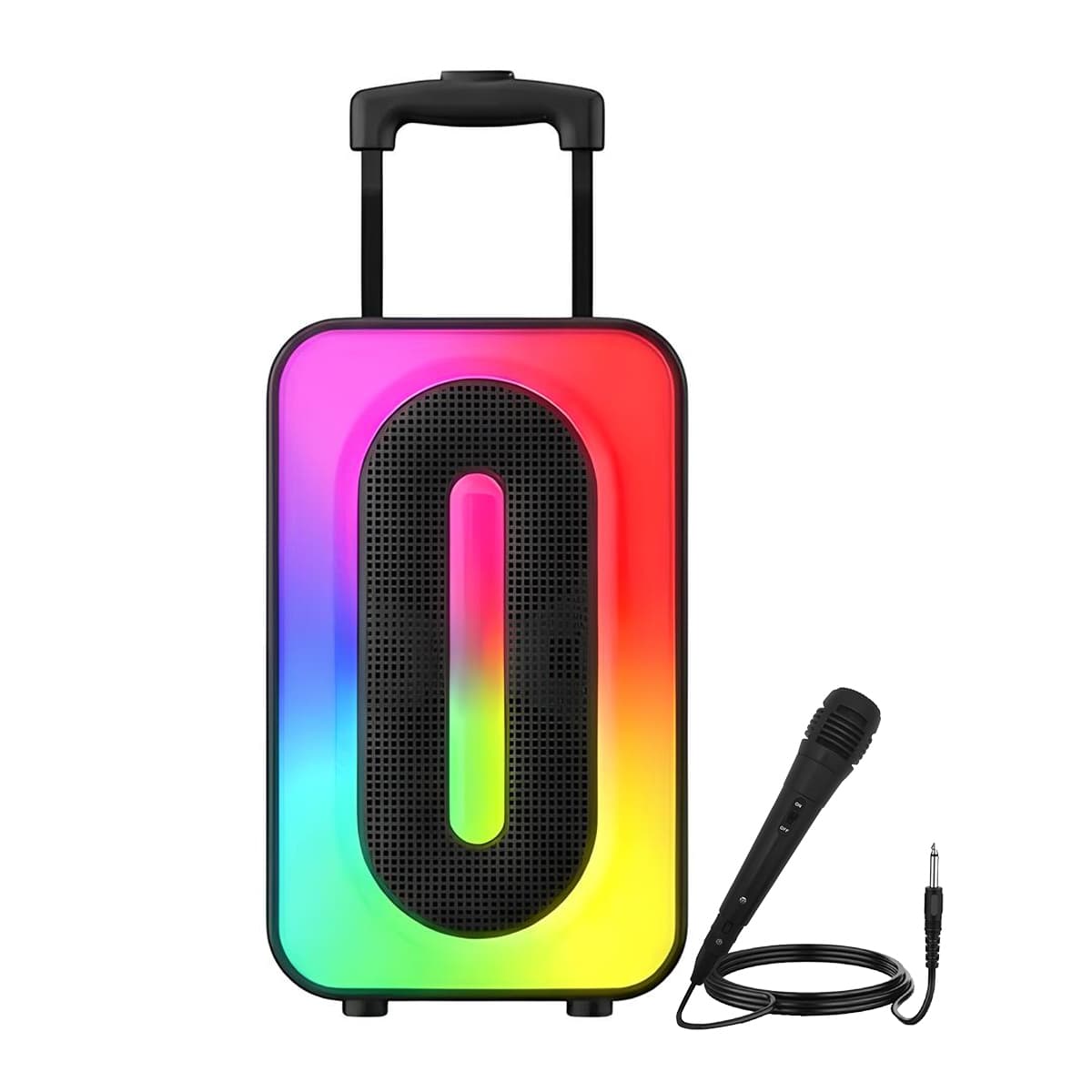 Bluetooth-kaiutin kannettava valaistu 2x 5W kaiutinta mikrofonilla – Avizar