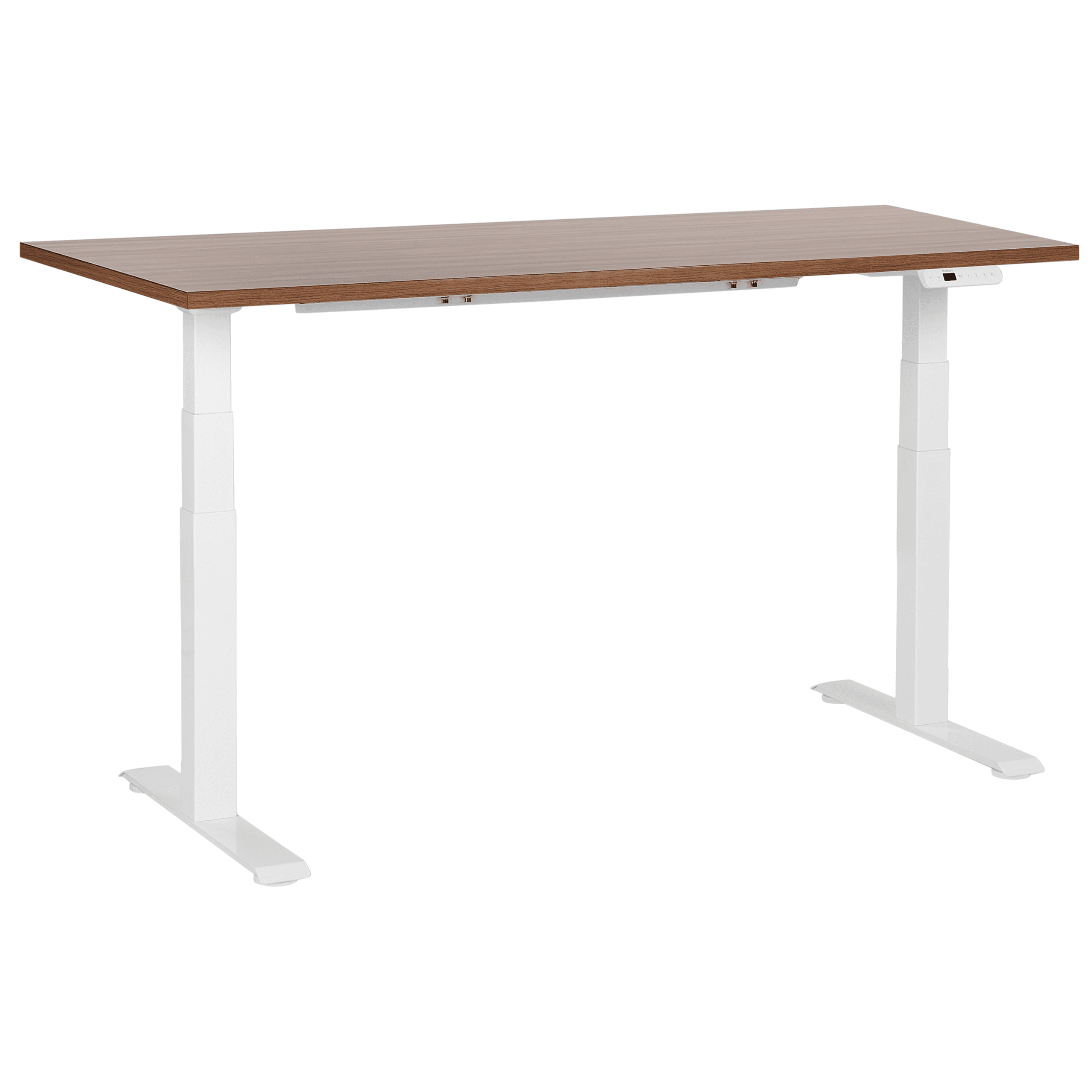 Sähkösäädettävä työpöytä DESTINES Ruskea/valkoinen 160 cm 72 cm
