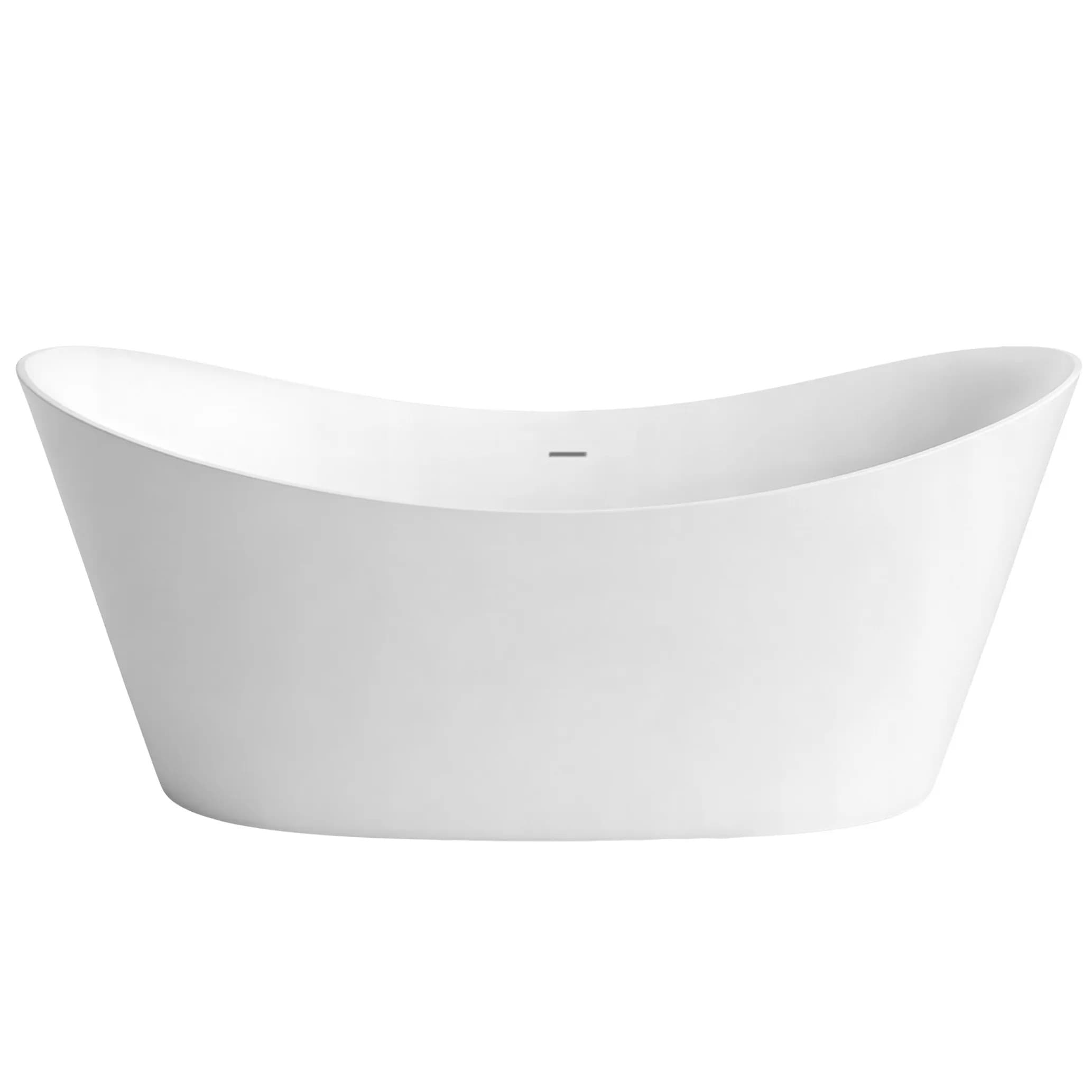 REA Vapaasti Seisova Kylpyamme Ferrano 170 Harjalla Kultainen Kylpyammeen Tulppa Valkoinen, 170,5X72,5X65Cm – Rea