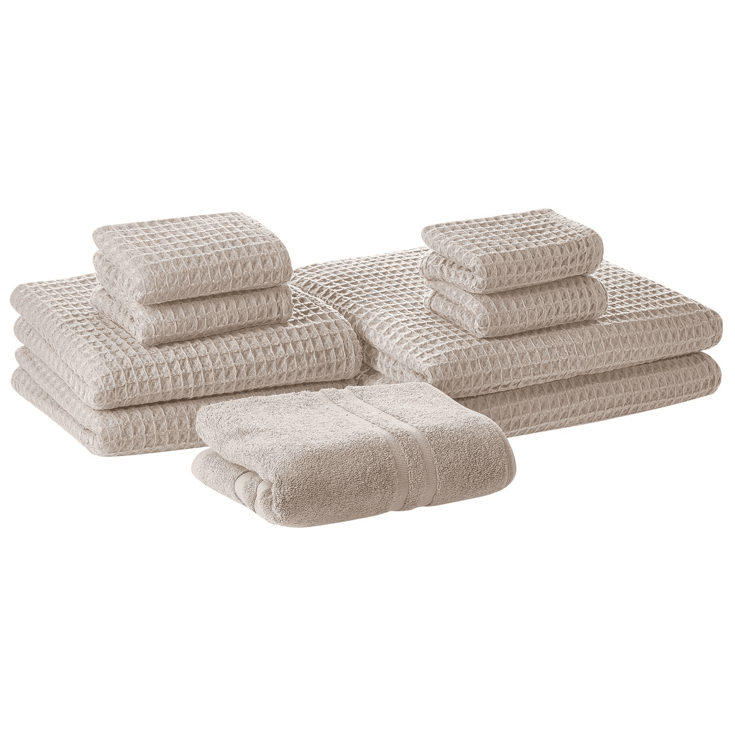 Pyyhesetti 9 kpl AREORA Puuvilla Beige