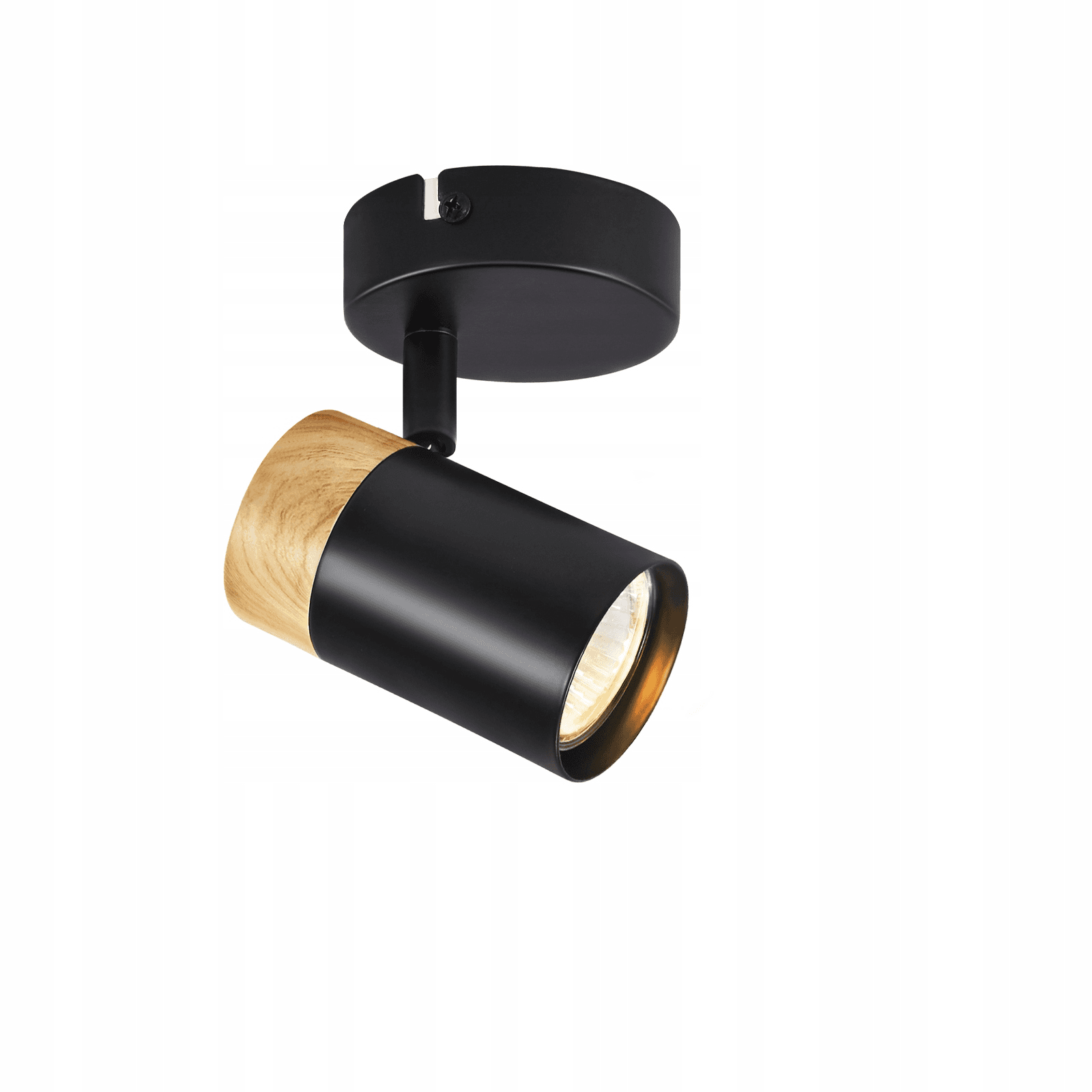 NETTLIFE LED - kattovalaisin, puinen, GU10, kääntyvä, 330°, musta, vintage - sisustus, eteiseen, olohuoneeseen, makuuhuoneeseen, keittiöön – Nettlife