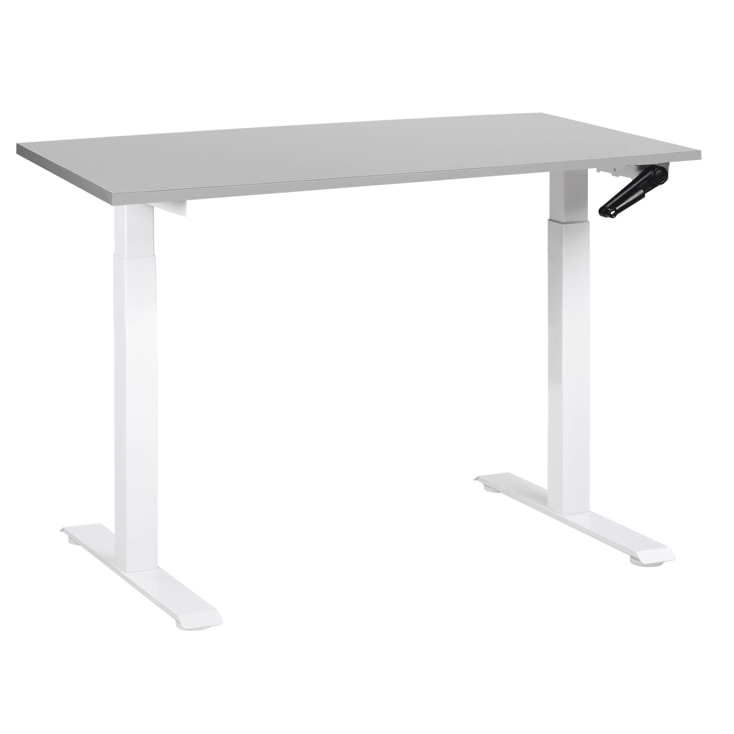 Manuaalisesti säädettävä työpöytä DESTINES Harmaa/valkoinen 120 cm 72 cm