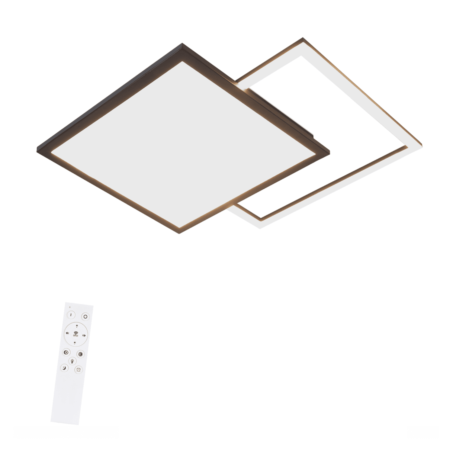 NETTLIFE LED - kattovalaisin, 46W, olohuoneeseen, musta, moderni, himmennettäväKeittiövalaisin, tähtitaivasdesignilla