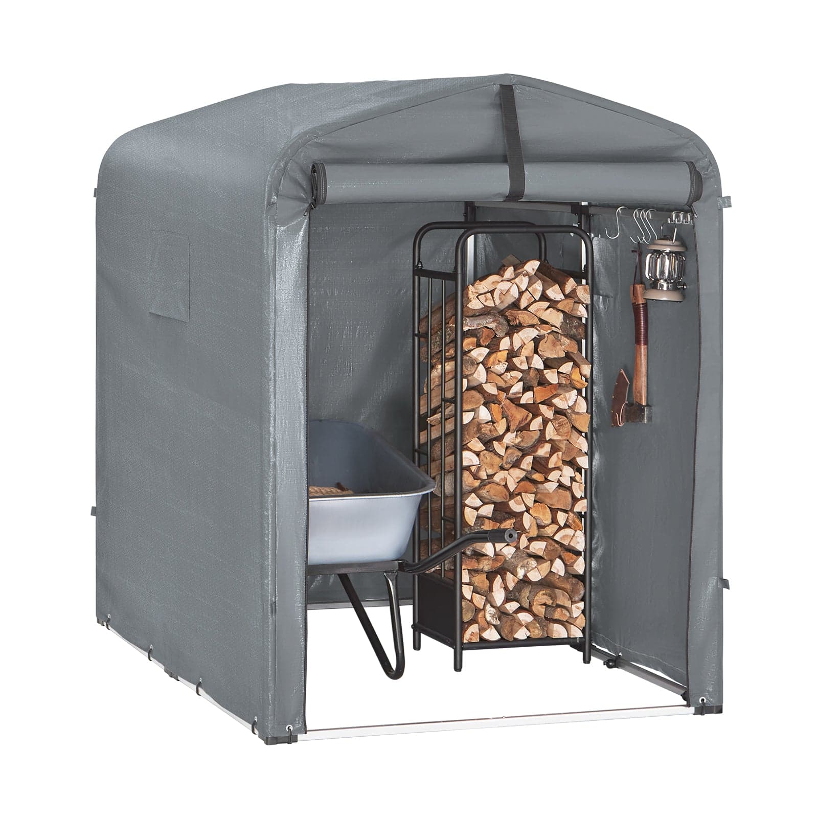 SoBuy Autotalli KLS11-DG ekologinen laadukas 120x176x163 cm – SoBuy