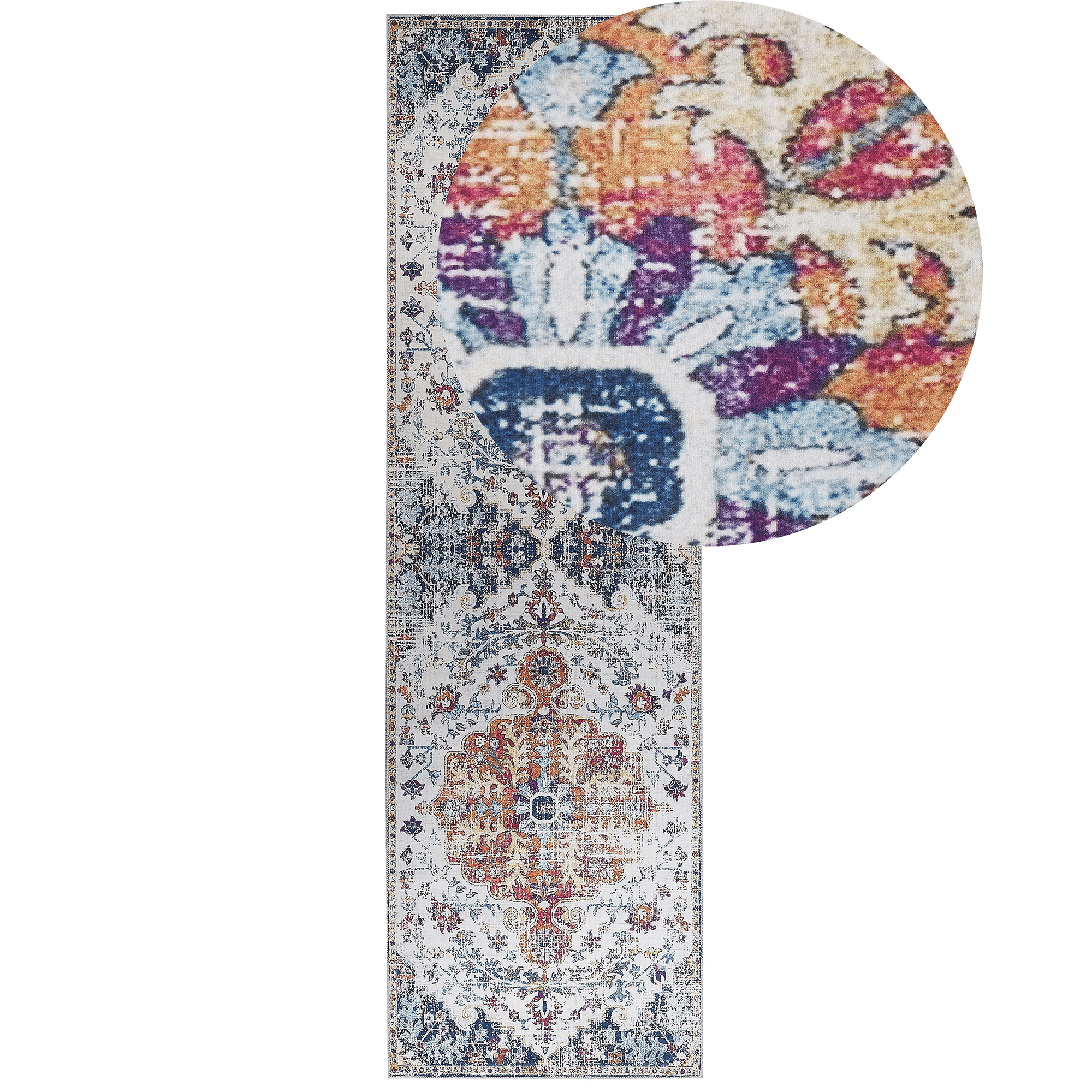 Matto ENAYAM Monivärinen 60 x 200 cm – Beliani