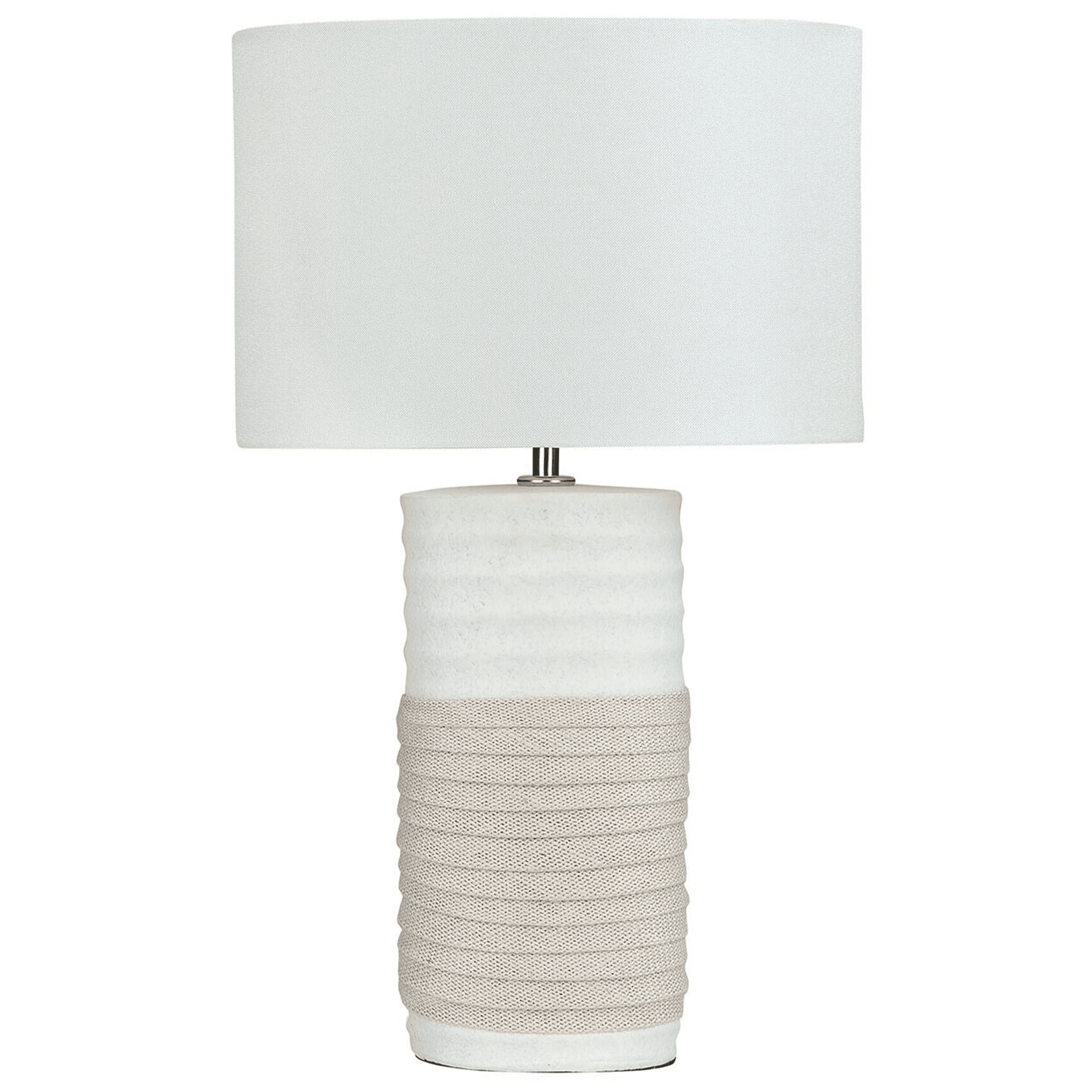 Pöytävalaisin NAVIA posliini Vaaleanbeige – Beliani