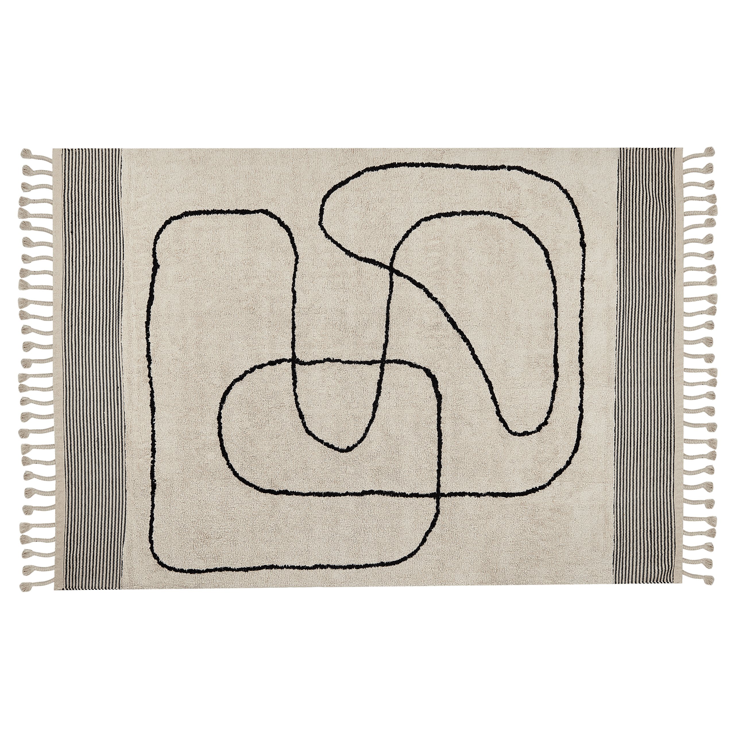 Matto DOKUZ Beige 140 x 200 cm puuvilla