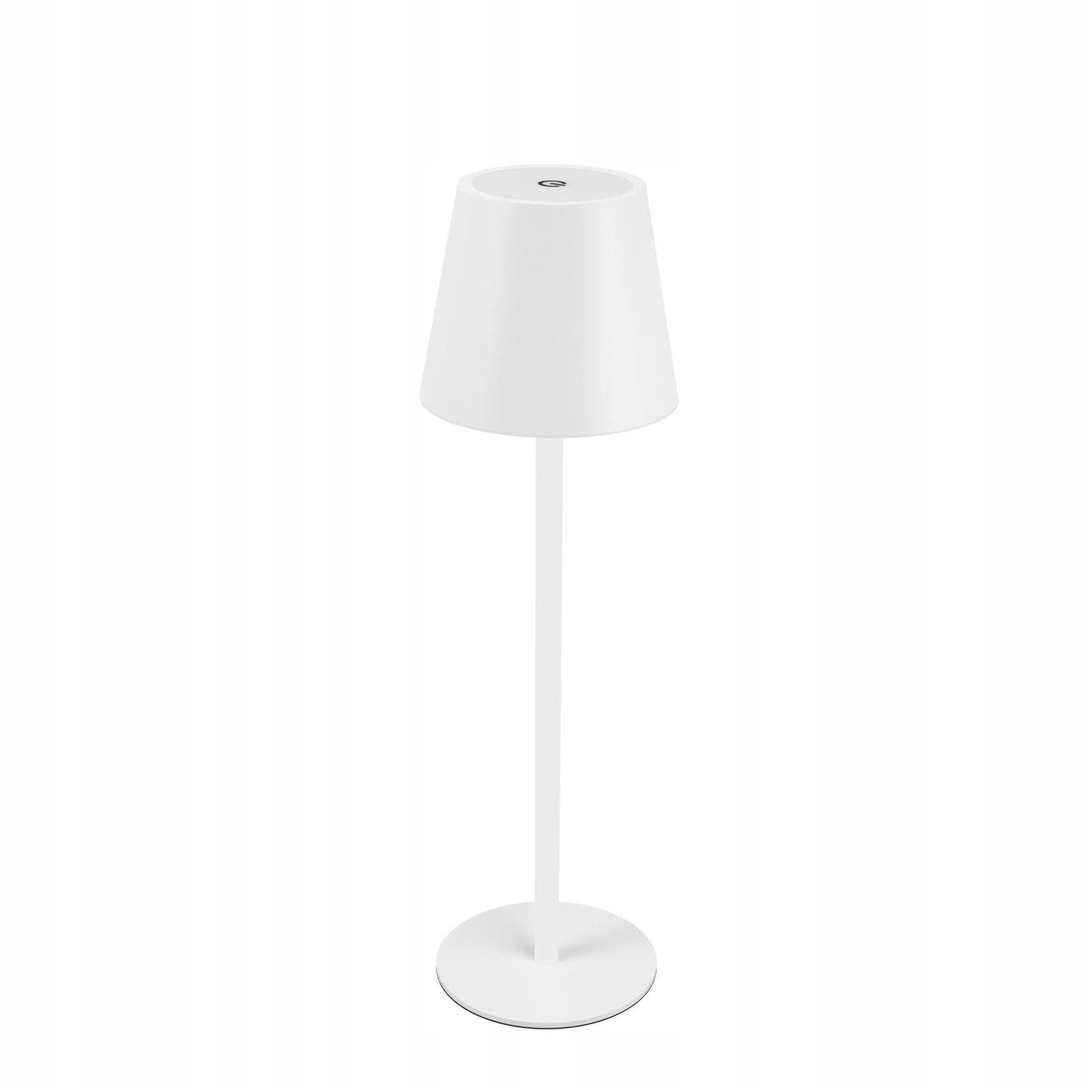 Nettlife Langaton Yöpöytävalaisin, 2600m Ah LED, Ladattava Ulkopöytävalaisin, Kosketus, Valkoinen, USB - pistokkeella – Nettlife