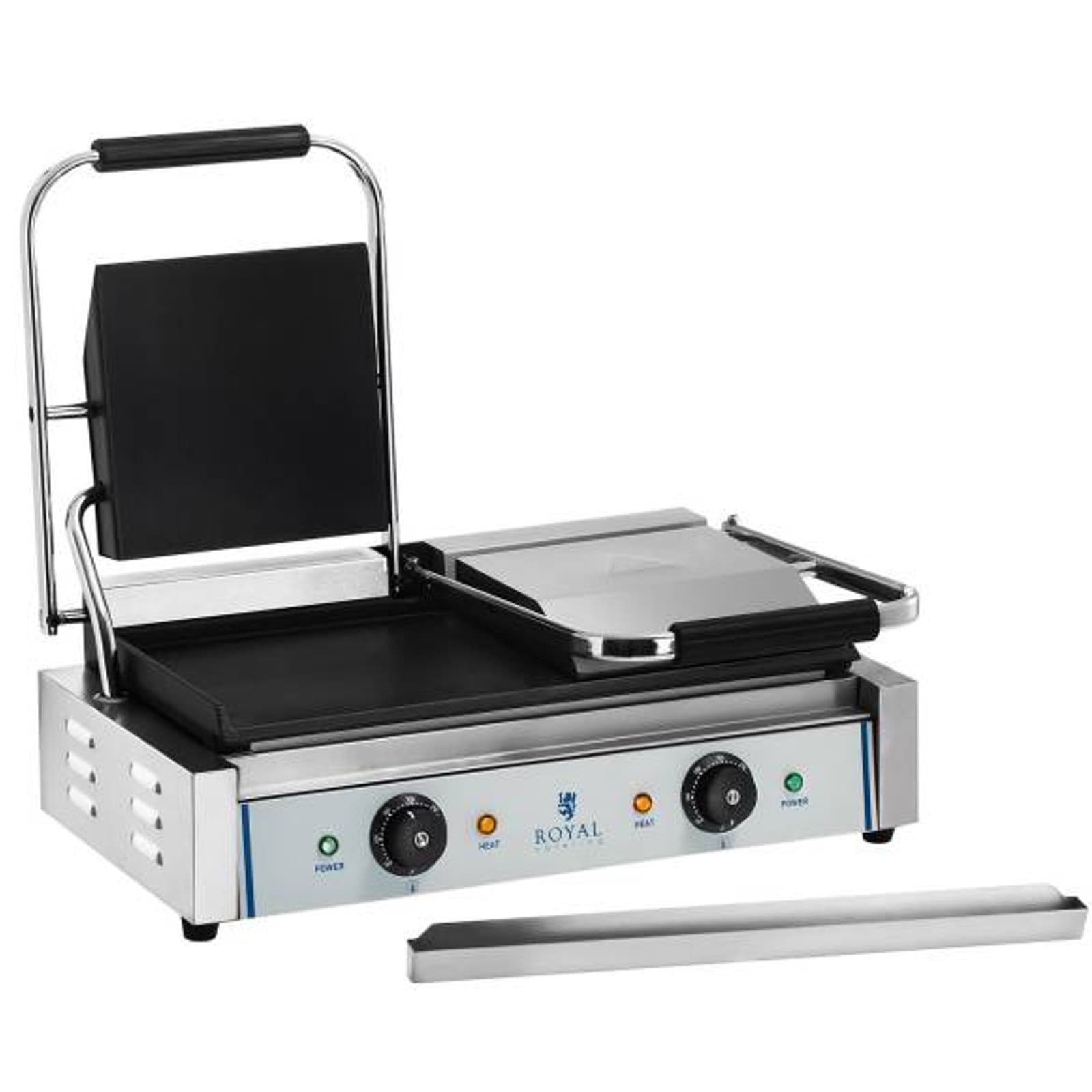 Kontaktigrilli, kaksipuolinen, sileä, 3600W, 230V, Royal Catering – Royal Catering