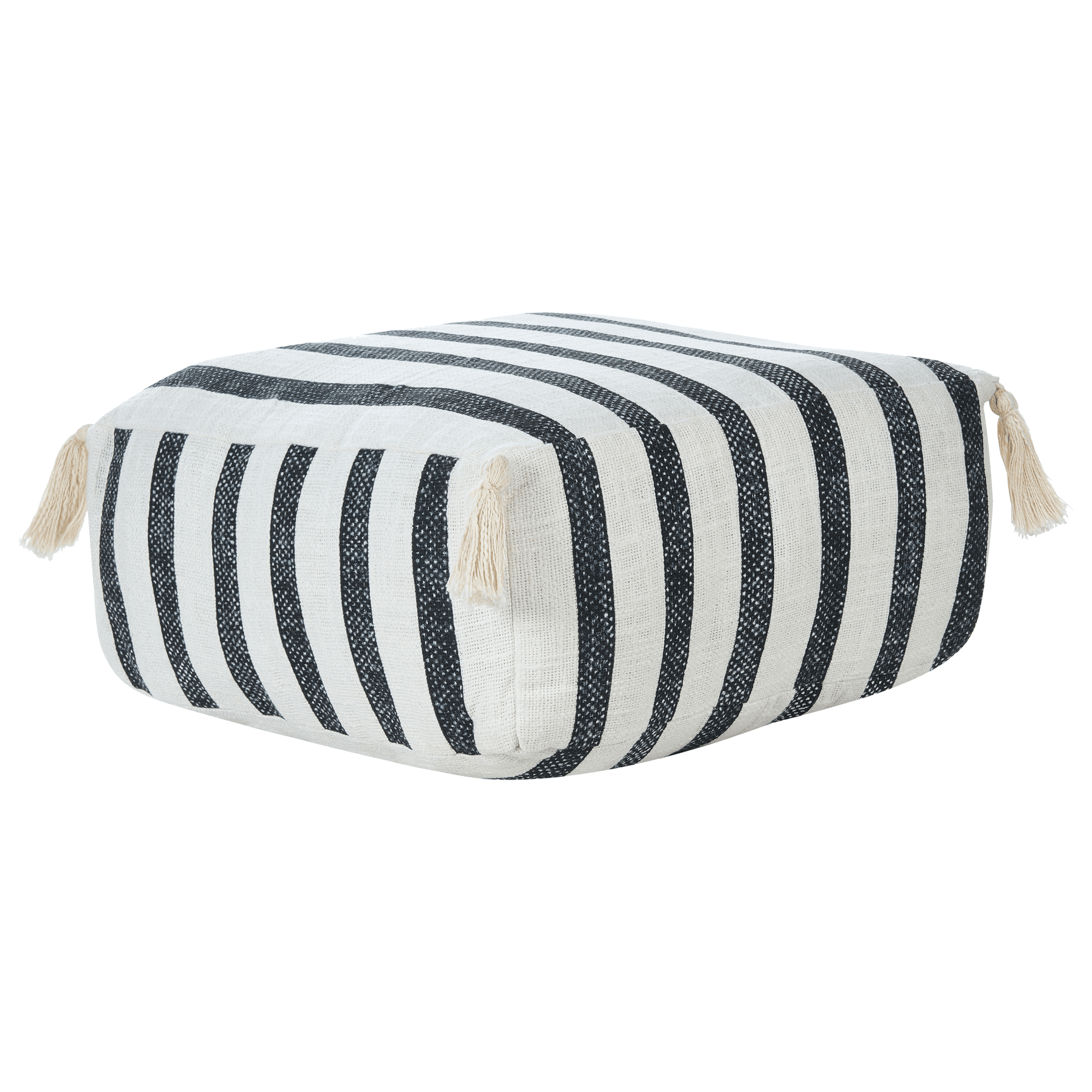 Lattiatyyny ASHTI puuvilla Musta/valkoinen