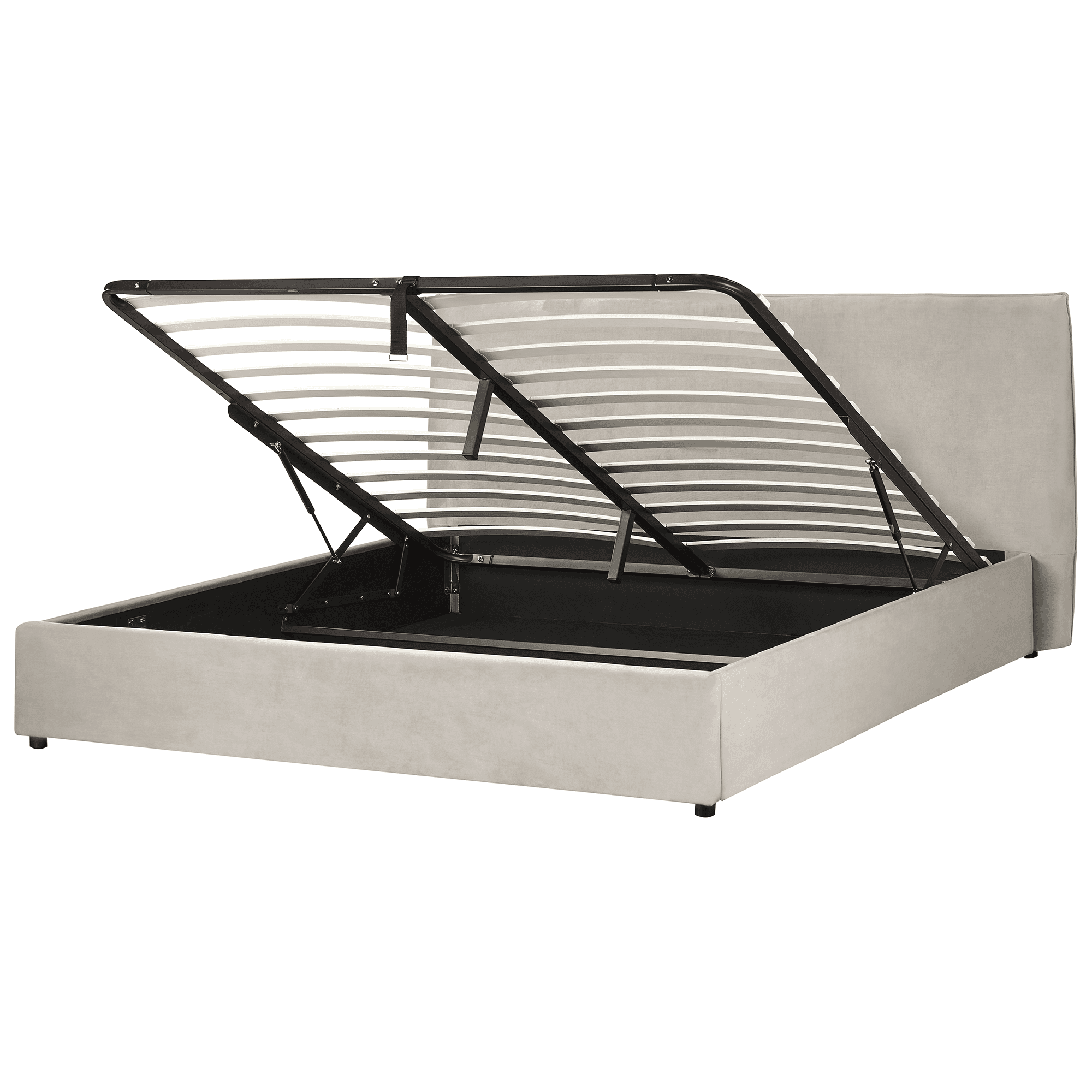 Sänky säilytystilalla sametti LAVAUR 180 x 200 cm Ruskeanharmaa