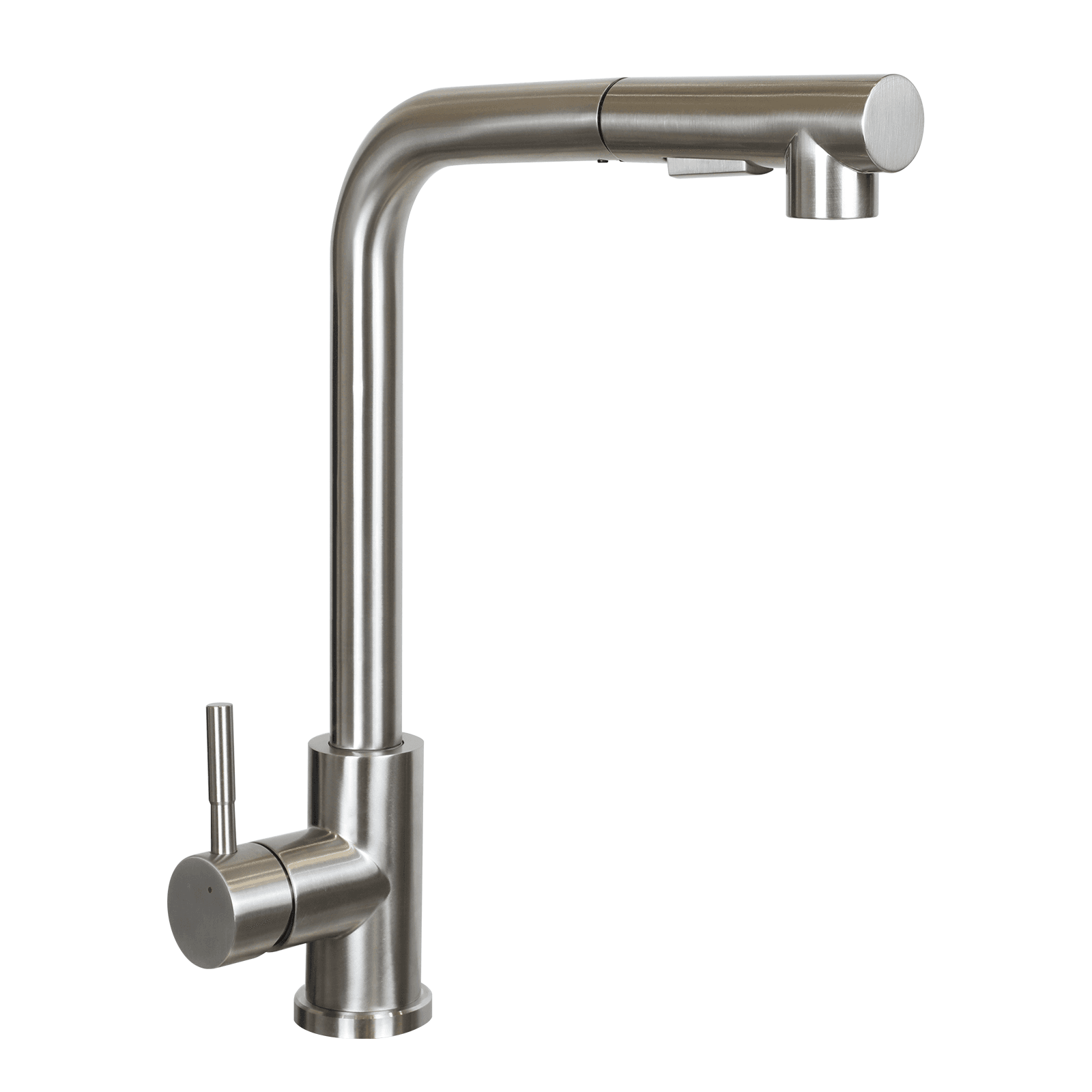 NETTLIFE - pesuallashana alasvedettävällä pesuallashanalla, 360° kääntyvä, ruostumaton teräs, 2 suihkutyyppiä – Nettlife