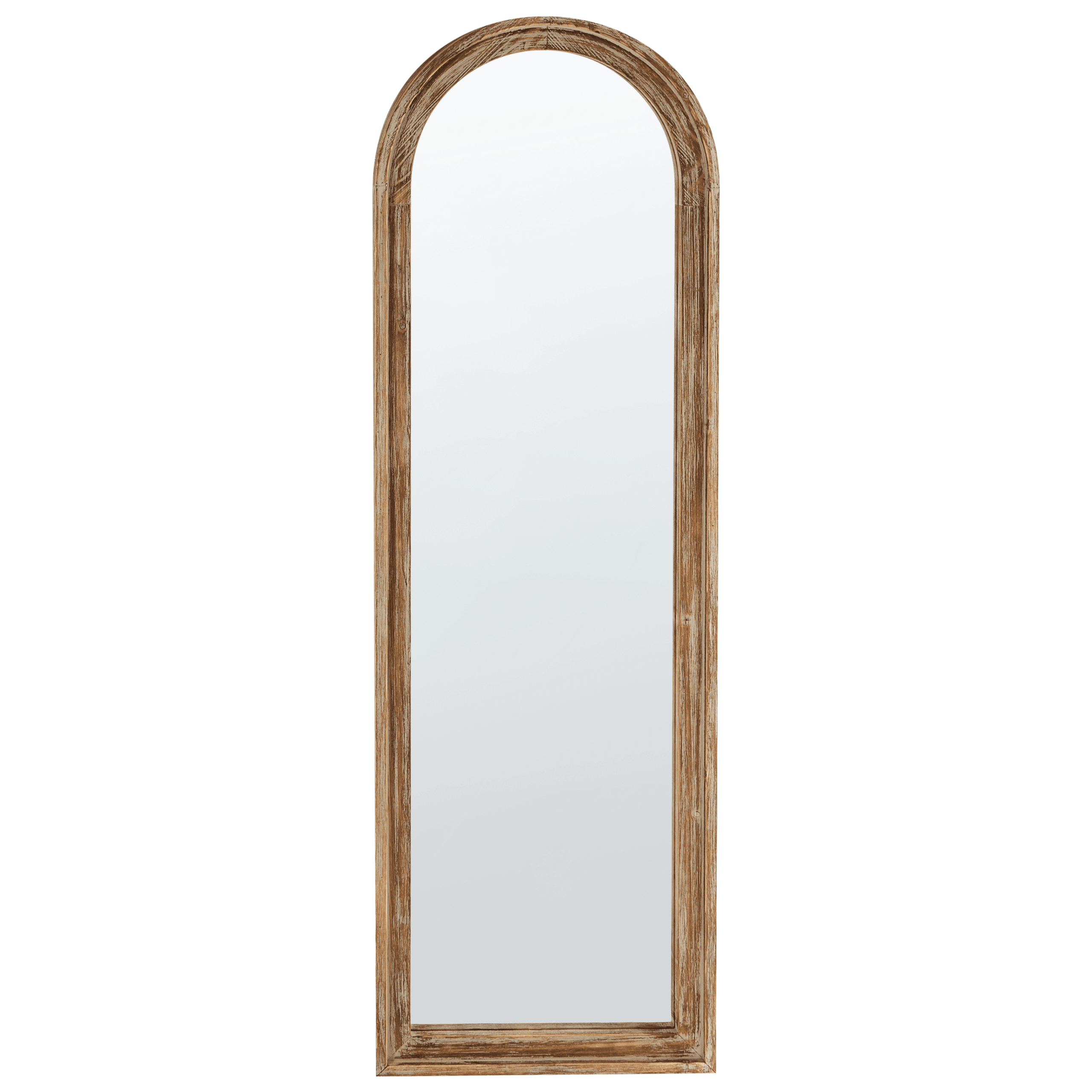 Seinäpeili COIGNY 55 cm 170 cm puu Vaaleanruskea – Beliani