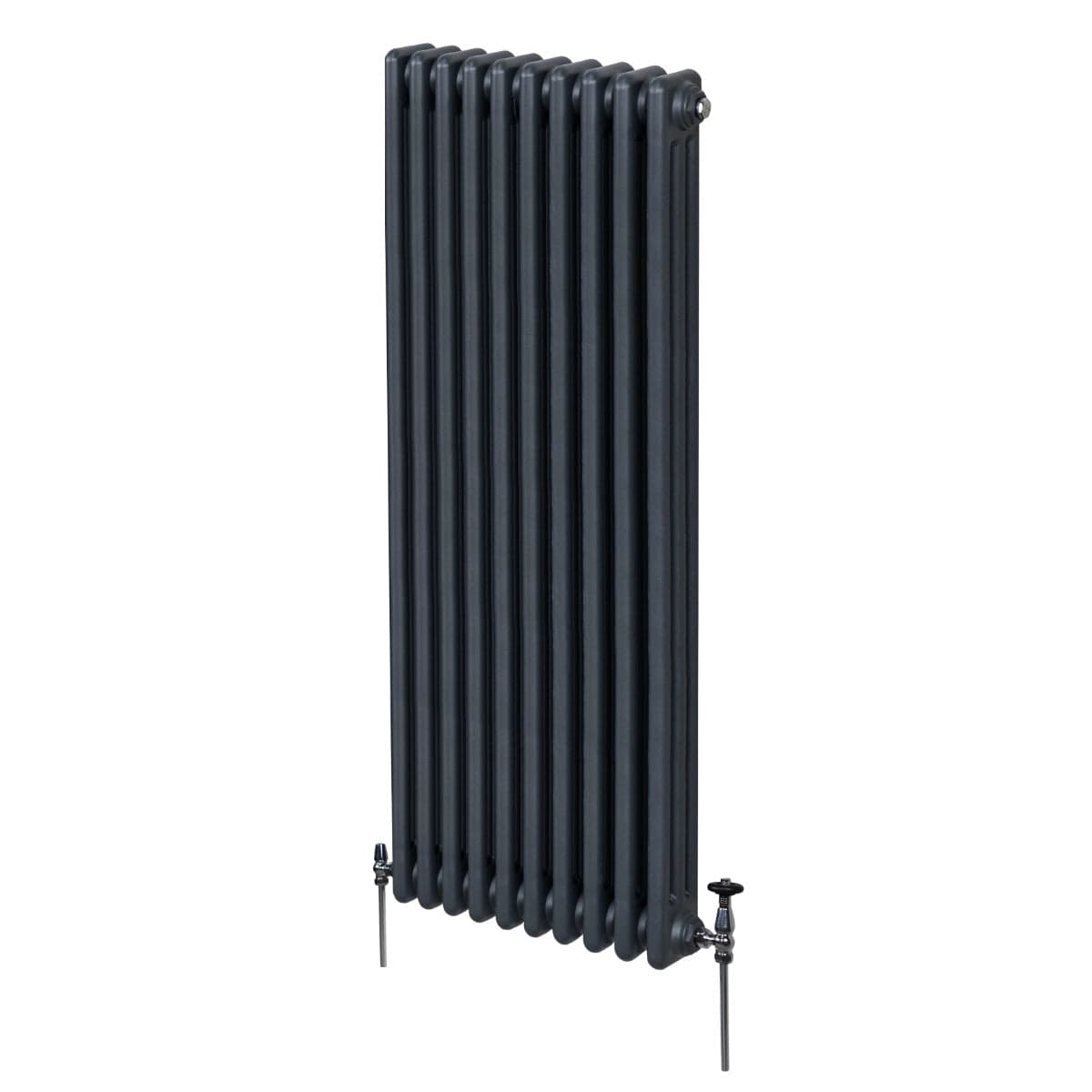 Perinteinen 3-pylväinen patteri - 1800 x 472 mm - antrasiitinharmaa
