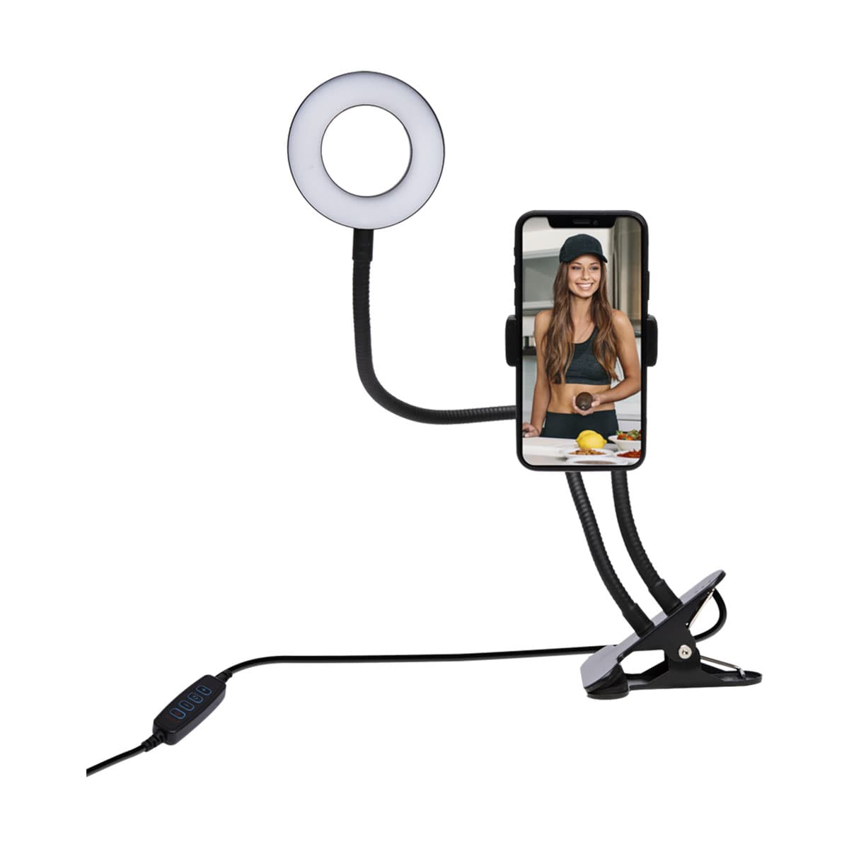 Vaikuttaja Sarja Valkoinen Valo Rengas Kiinnityspuristin – Bigben