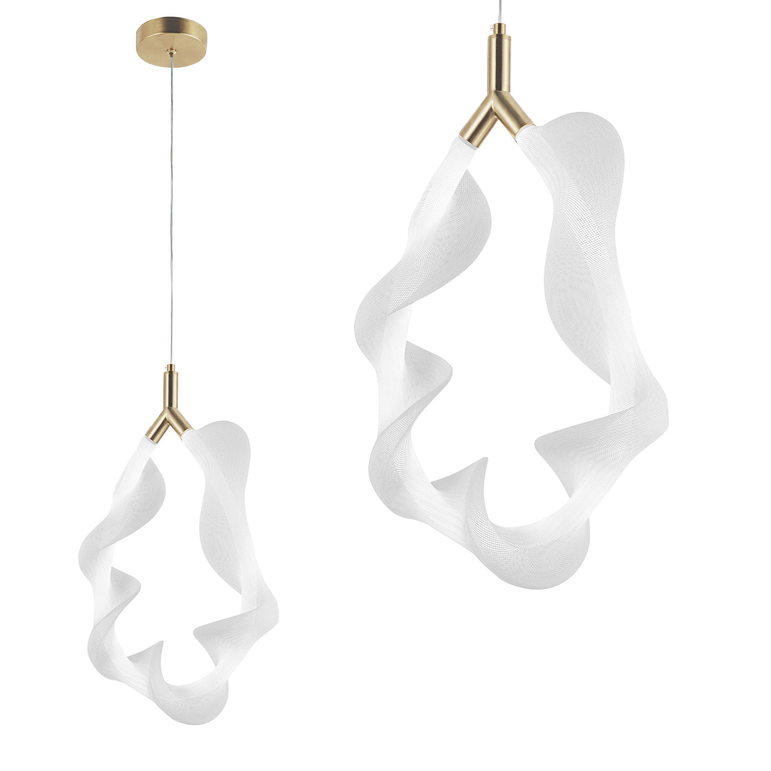 TOOLIGHT riippuva kattovalaisin LED G013-1CP valkokulta, 40x23x40cm – Toolight