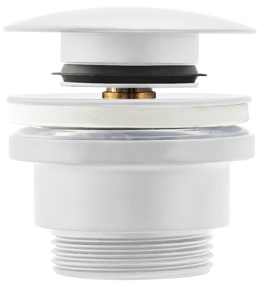 REA pesualtaan tulppa Click-clack 6,4 valkoinen, 6,4X6,4X13CM