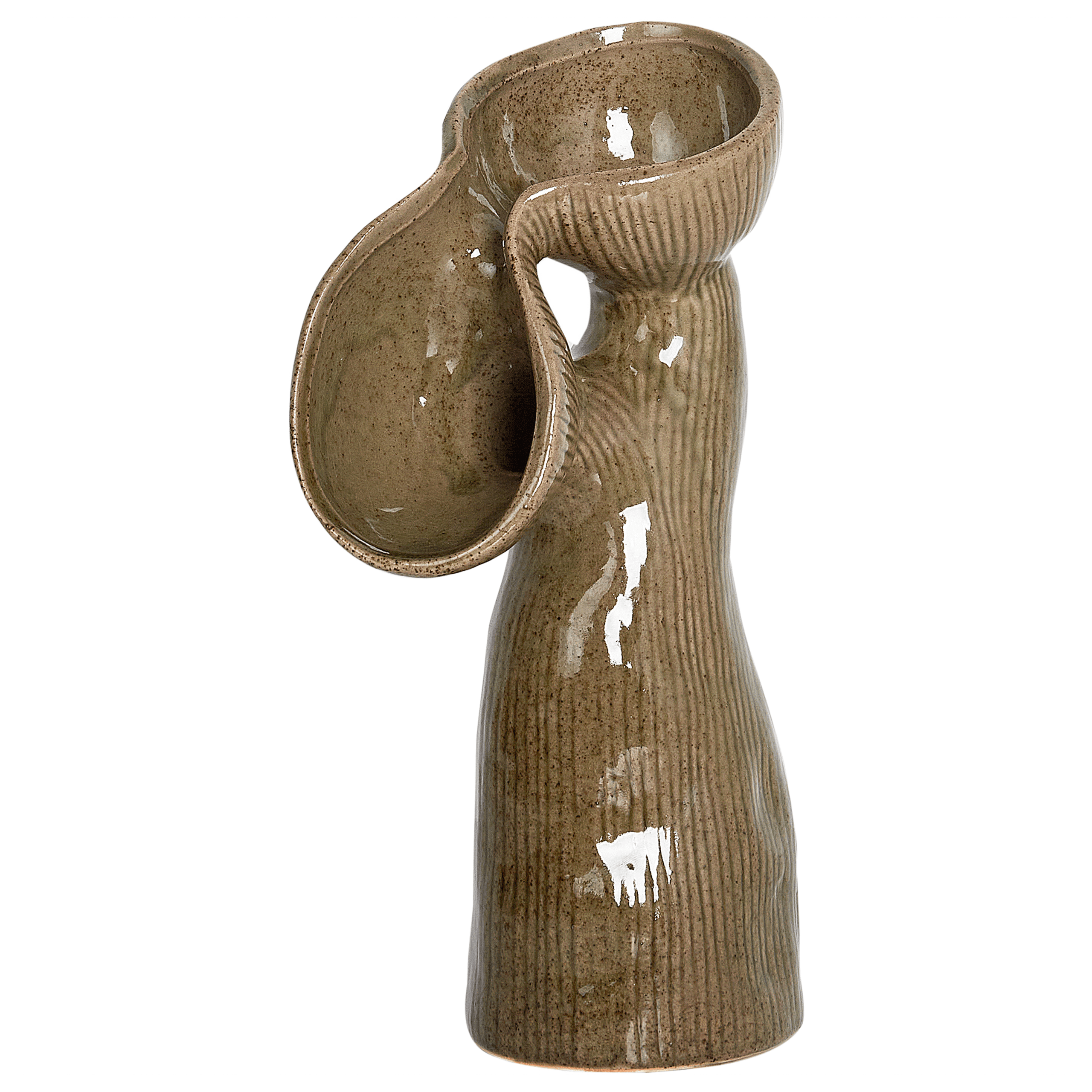 Kukkamaljakko CALAMUS kivitavara 28 cm Vihreä