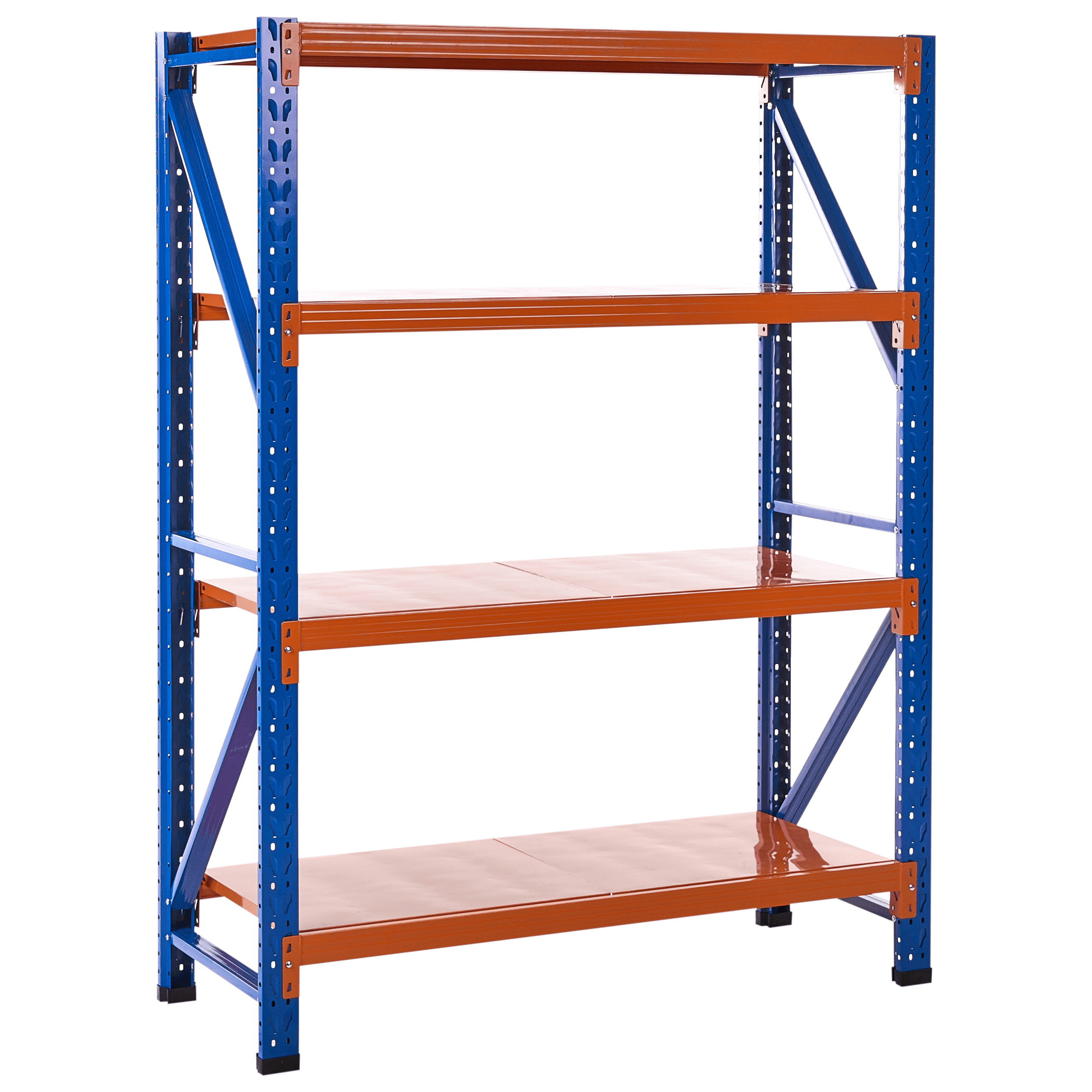 Varastohylly FIUGGI metalli 150 cm 60 cm Oranssi – Beliani