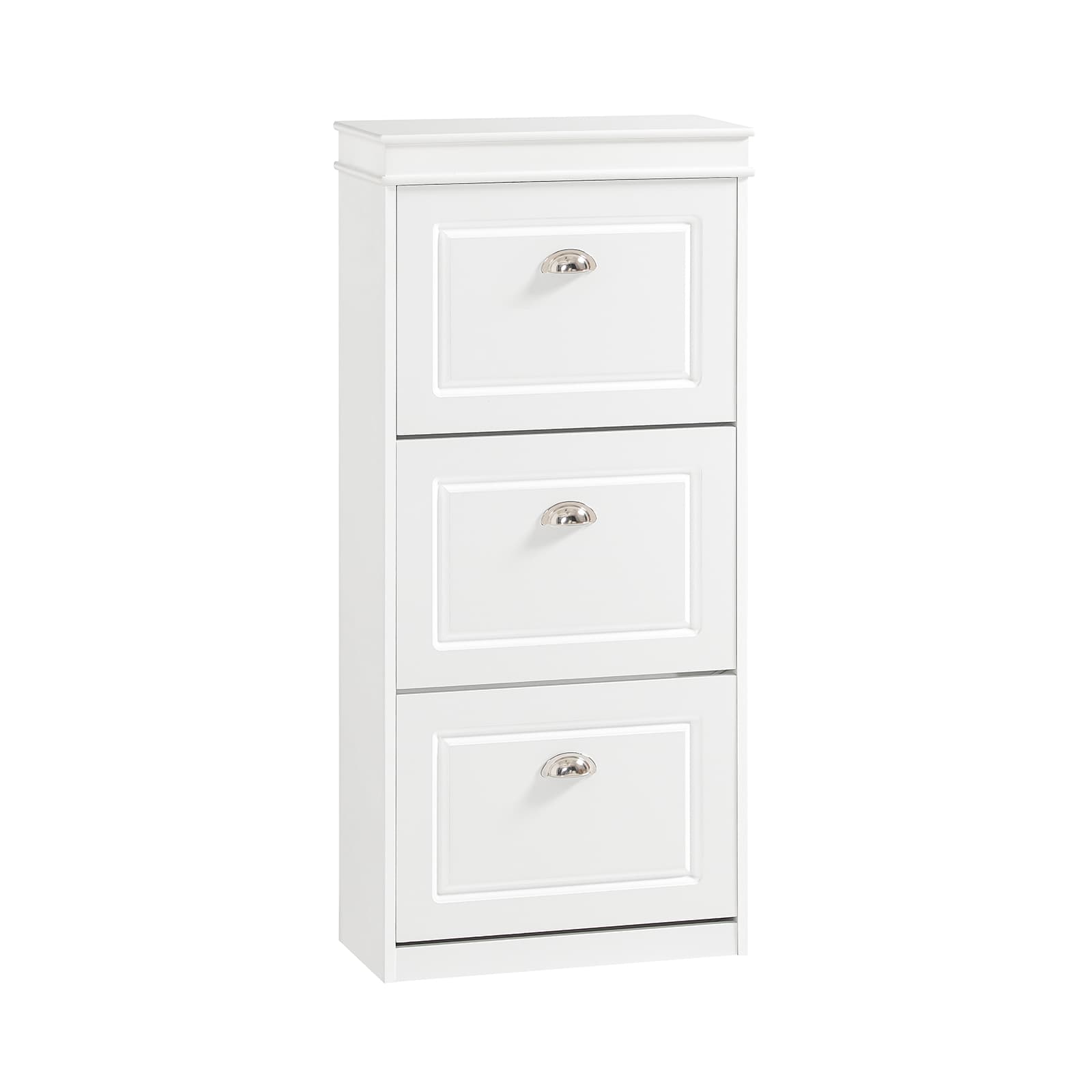 SoBuy 3-oven kenkäkaappi fsr94-w, puukuitulevy, tilansäästövä