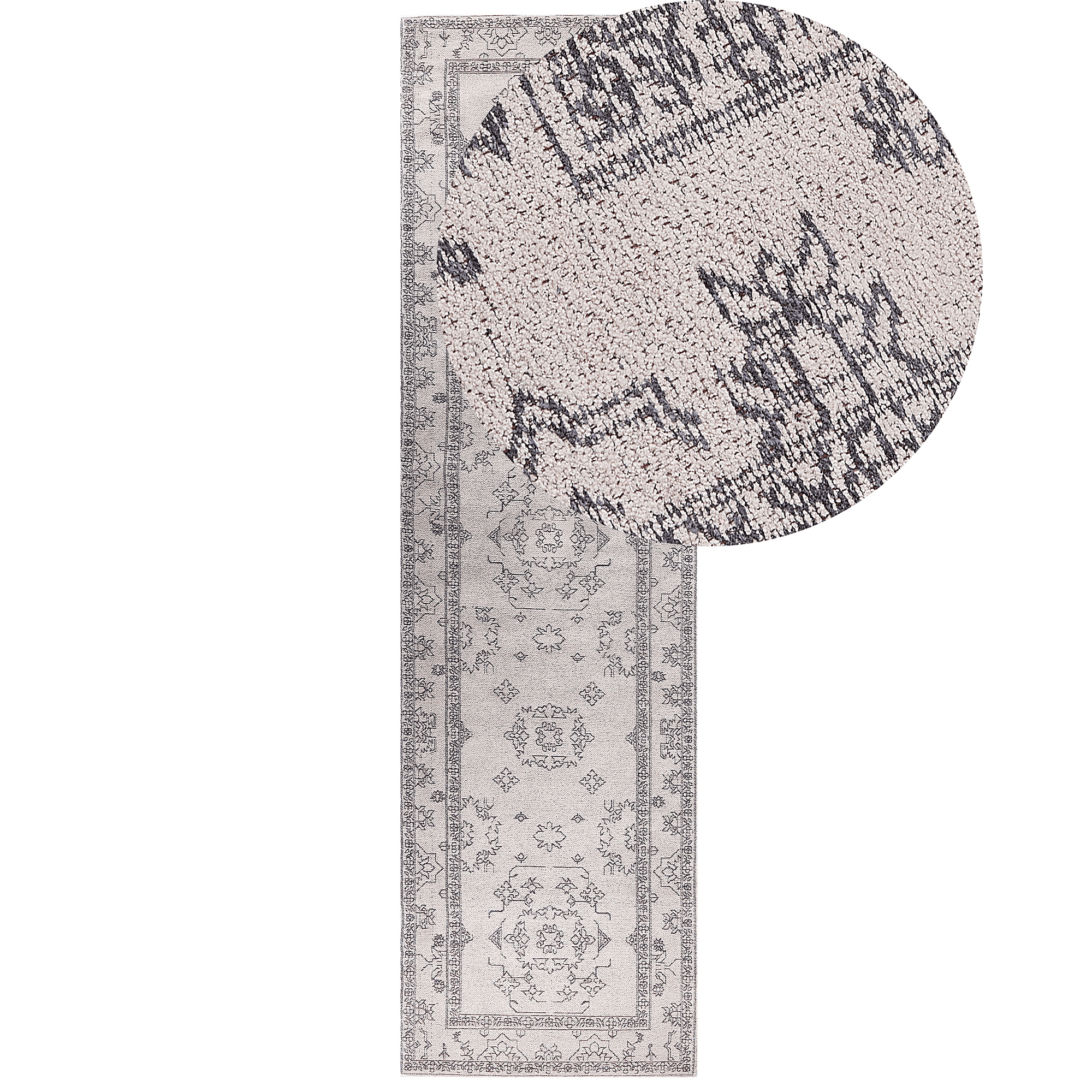 Matto GOLLER Beige 80 x 300 cm puuvilla – Beliani