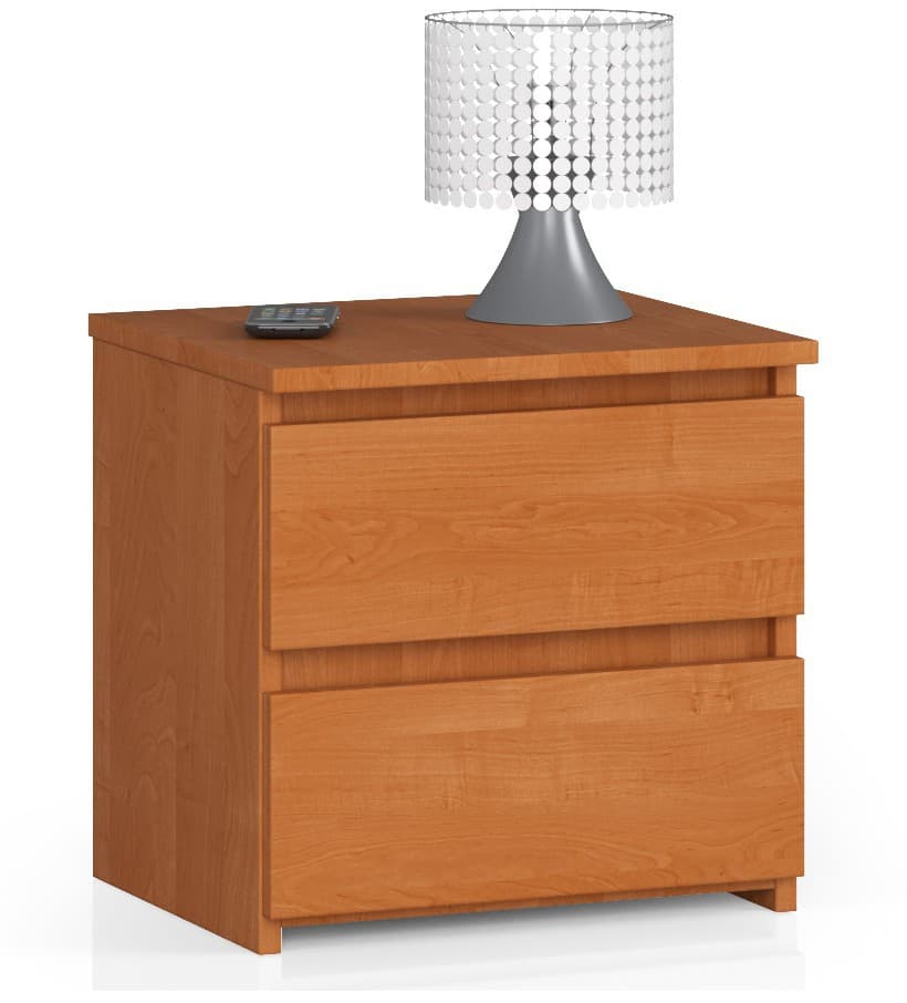 Akord Yöpöytä 2 Laatikkoa Leppä 40x35x40