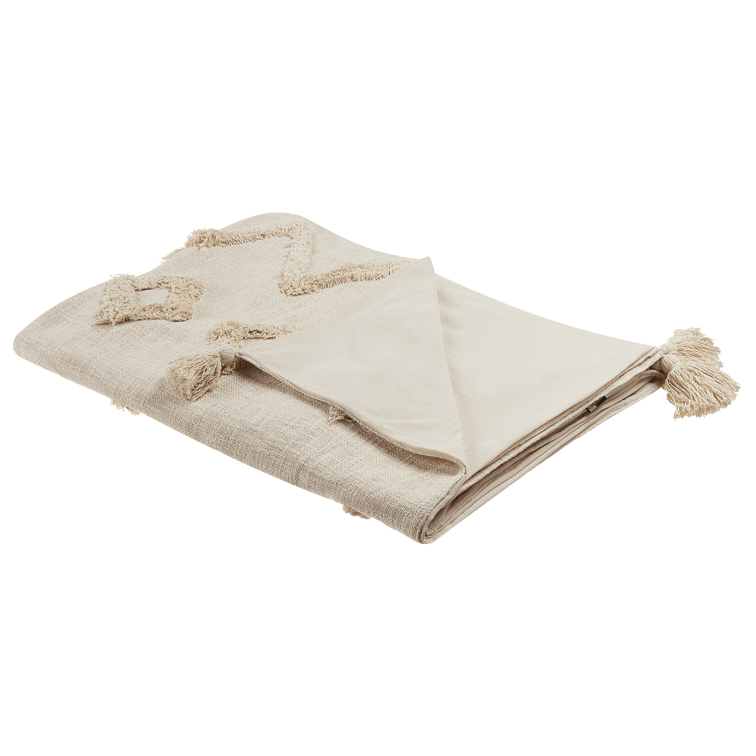 Torkkupeitto GUNA puuvilla 130 x 180 cm Beige – Beliani