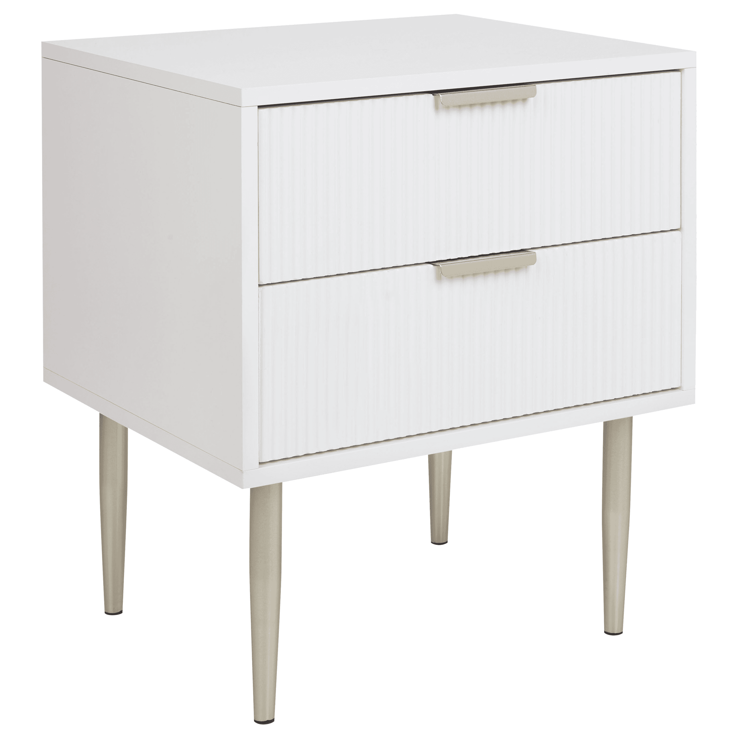 Yöpöytä 2 laatikolla SOHO Valkoinen
