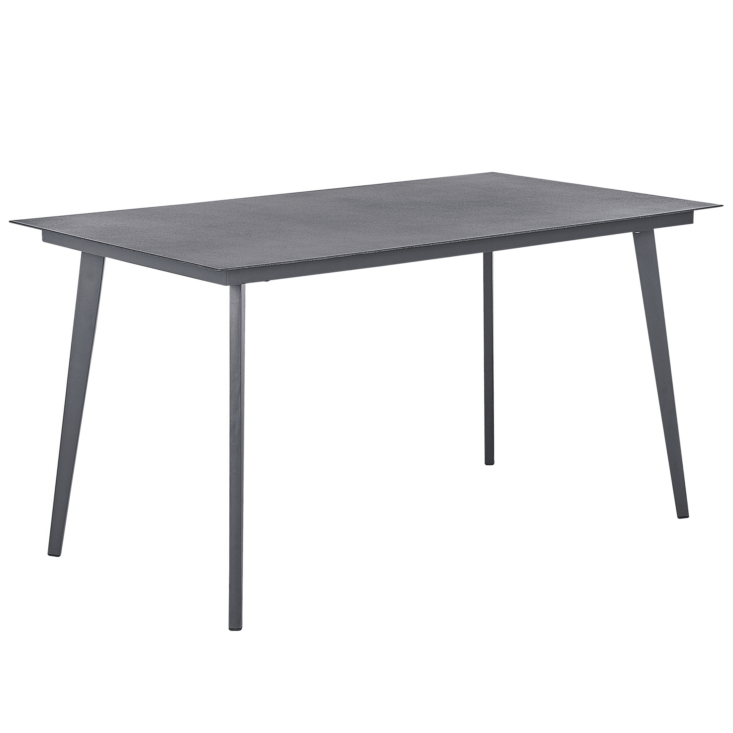 Puutarhapöytä MILETO 140 cm 80 cm lasi Harmaa