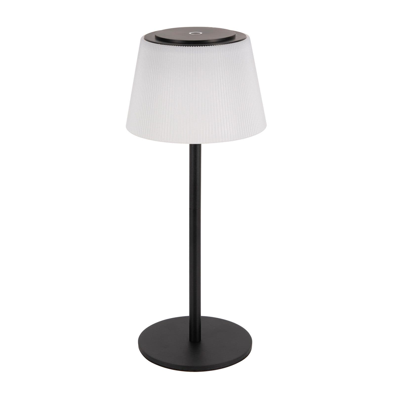 NETTLIFE Langaton LED-yöpöytävalaisin, USB-ladattava, kosketus, himmennettävä, musta, 3600 mhA – Nettlife