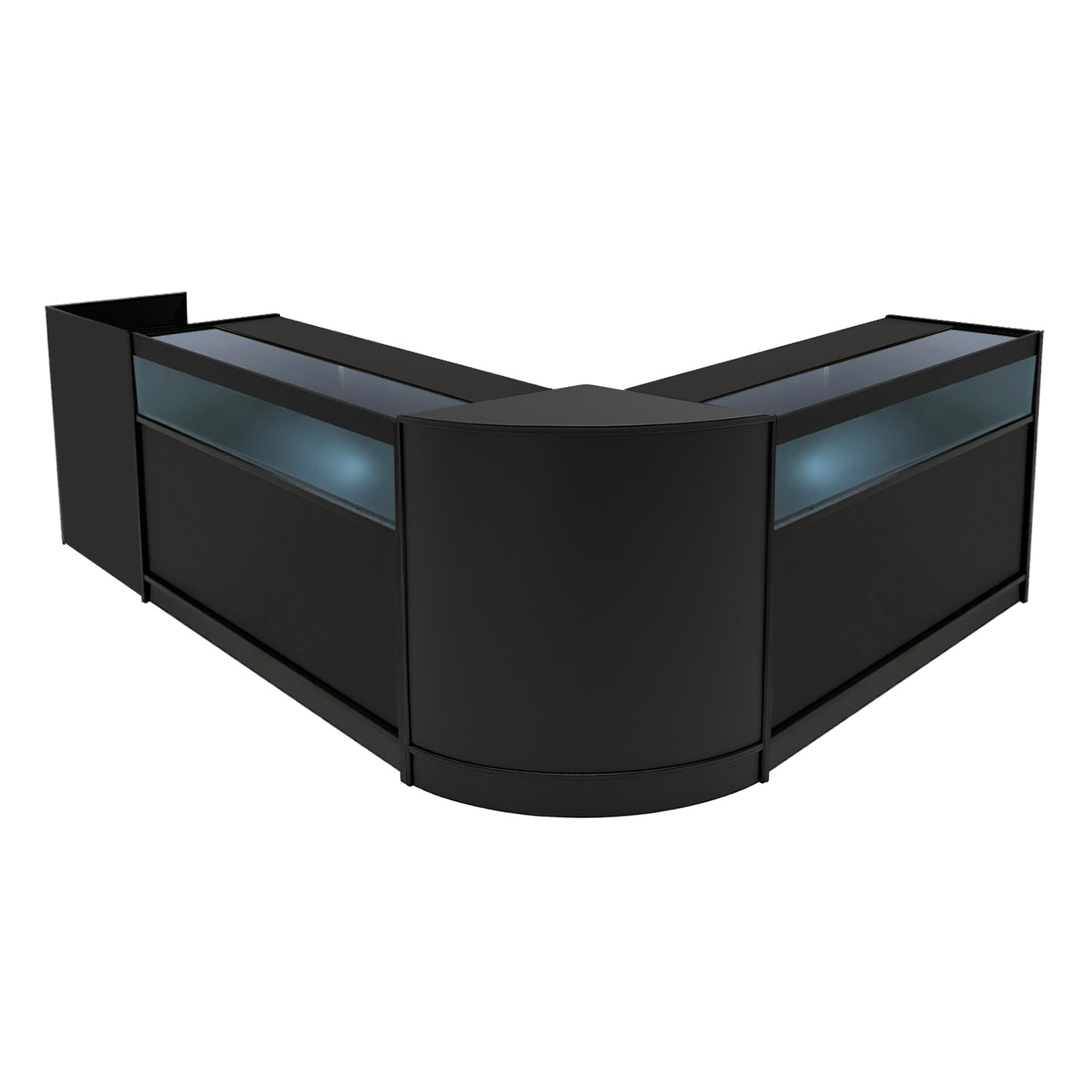 Luna LED-myymälätiskisarja CM60, TB60 ja 2 x B1200 - musta – Monstershop