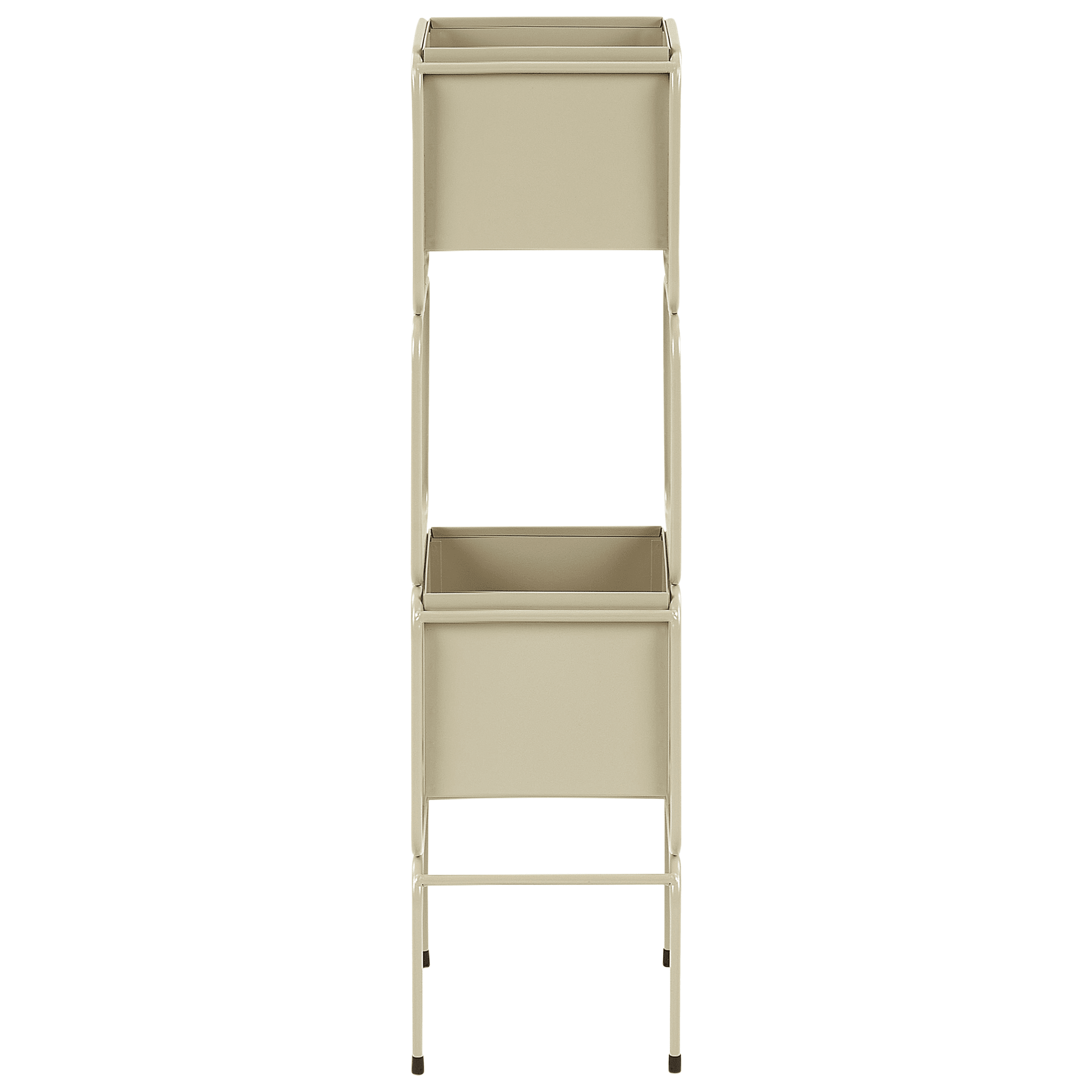 Kukkateline COTINUS metalli 20 cm Beige – Beliani