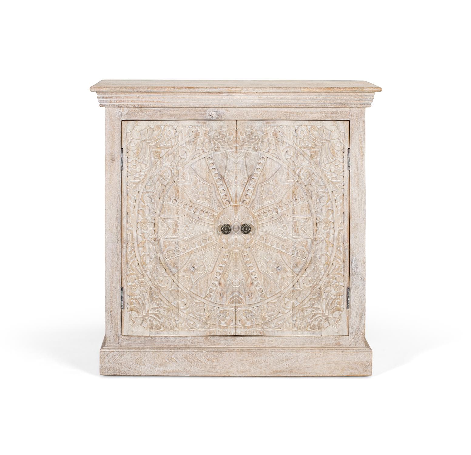 Käsintehty mangopuusta valmistettu senkki, jossa on kaksi ovea – Giner y Colomer