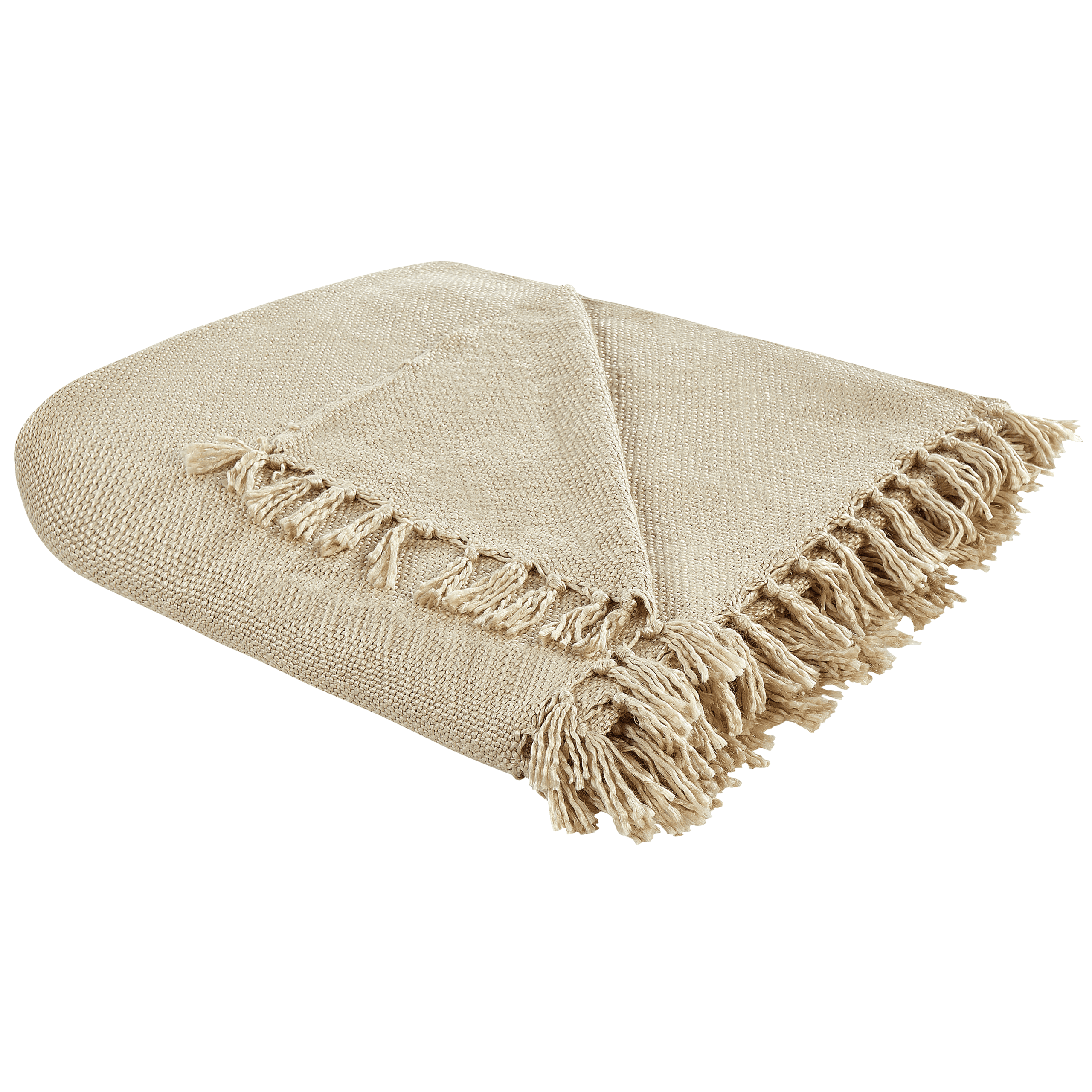 Torkkupeitto CHAOHANI kangas 150 x 200 cm Beige – Beliani