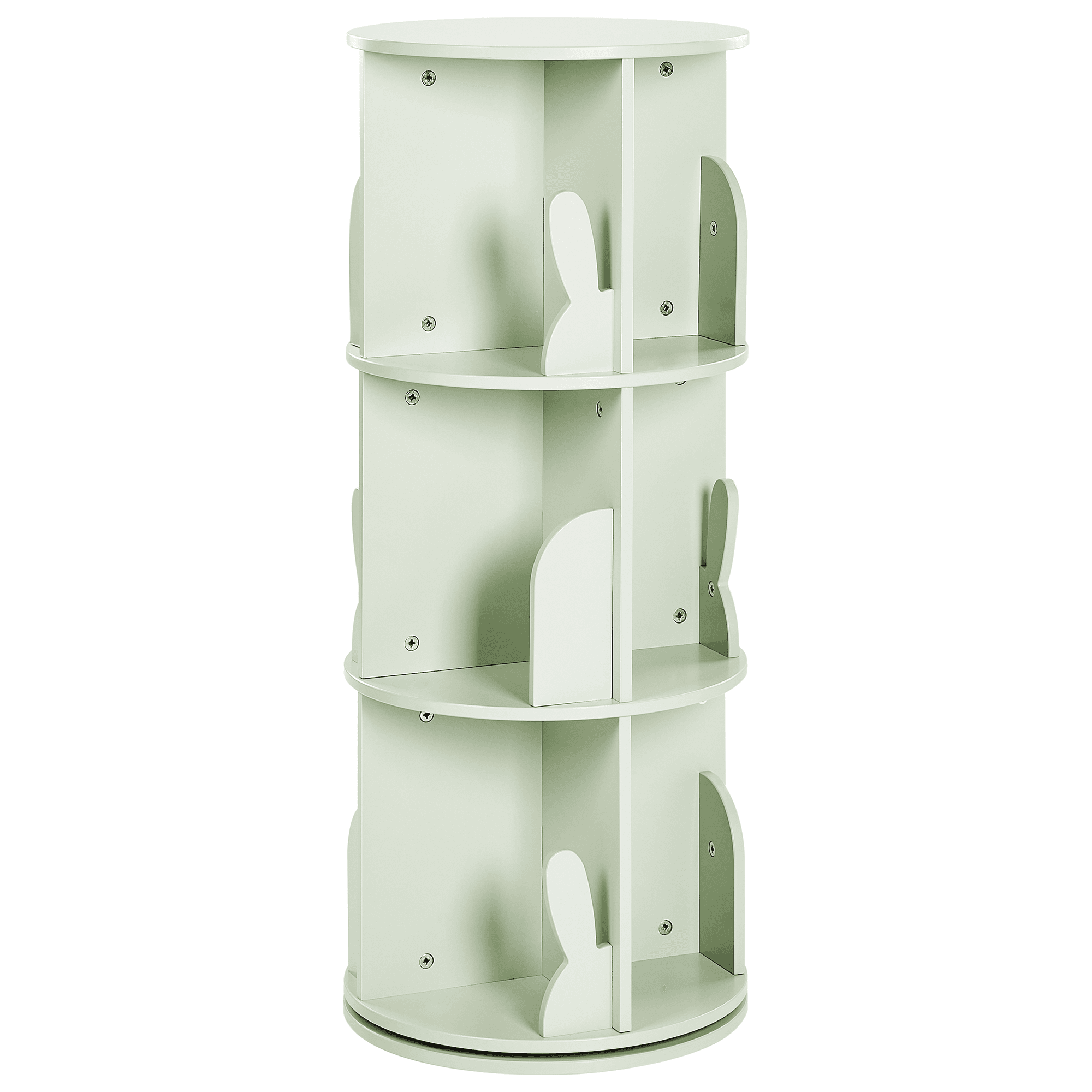 Pyörivä kirjahylly CANEY 94 cm Vaaleanvihreä