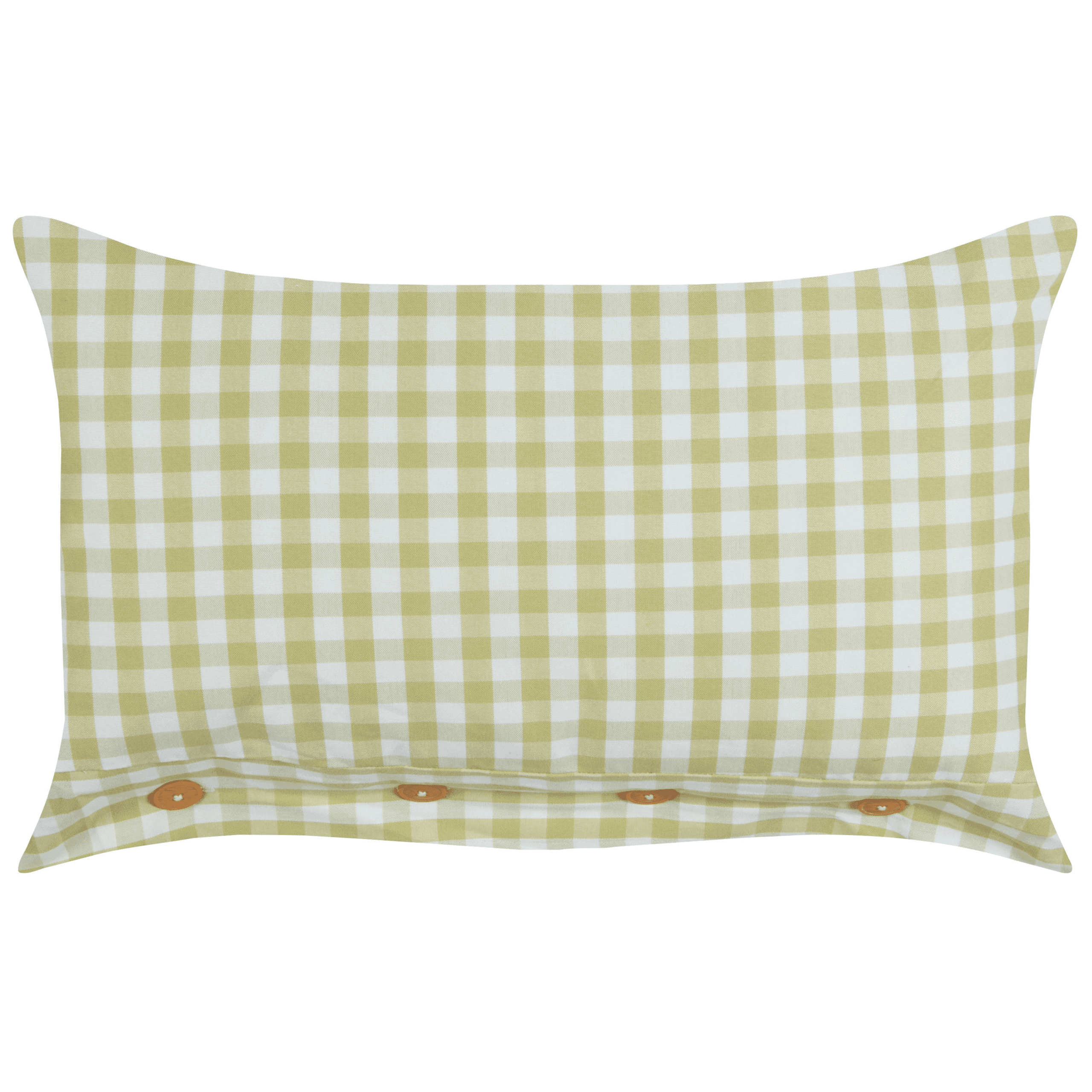 Koristetyyny TALYA 40 x 60 cm Oliivinvihreä Ruutukuvio